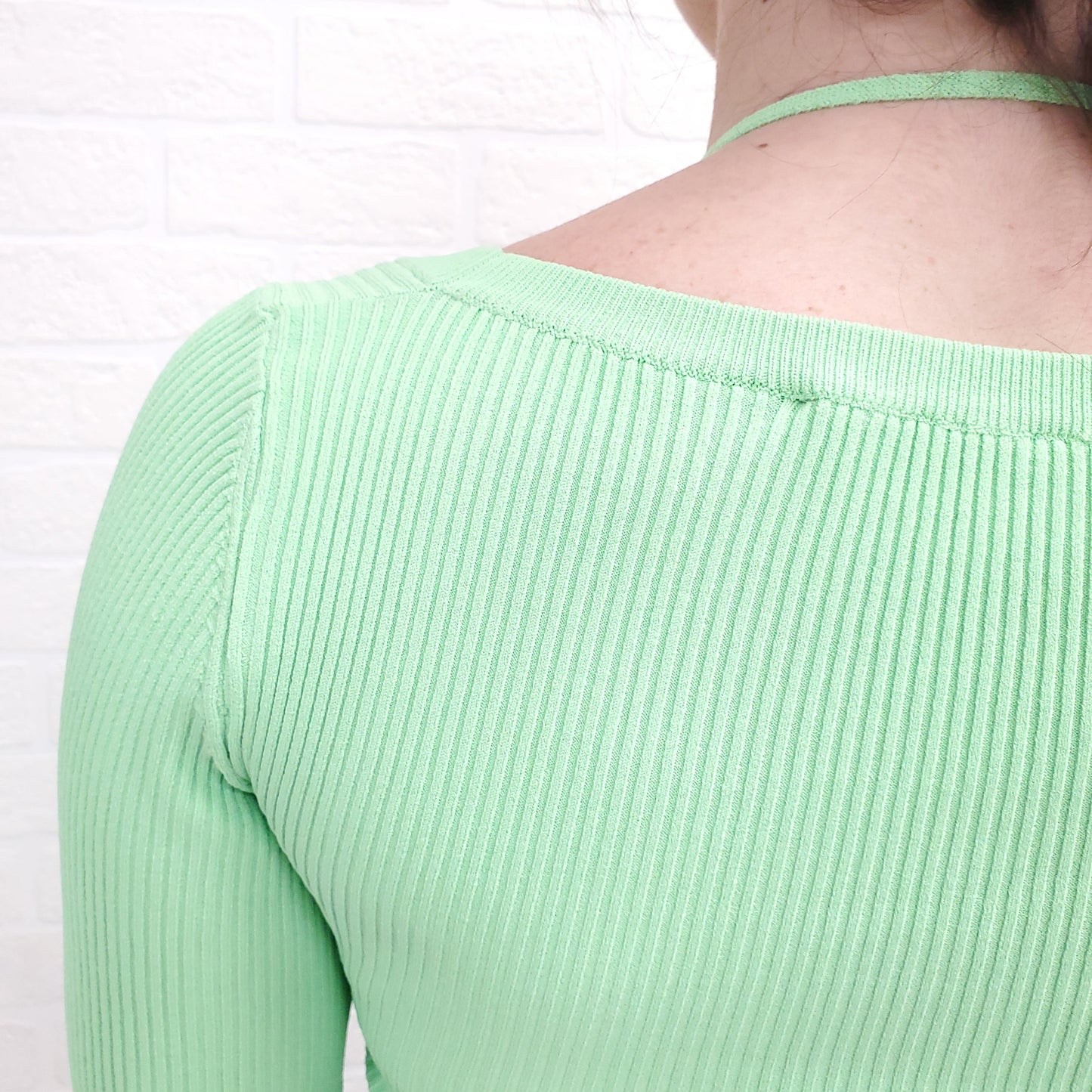 GAUGE 81 LIME GREEN RIBBED CROPPED SWEATER ($570) - SIZE XS