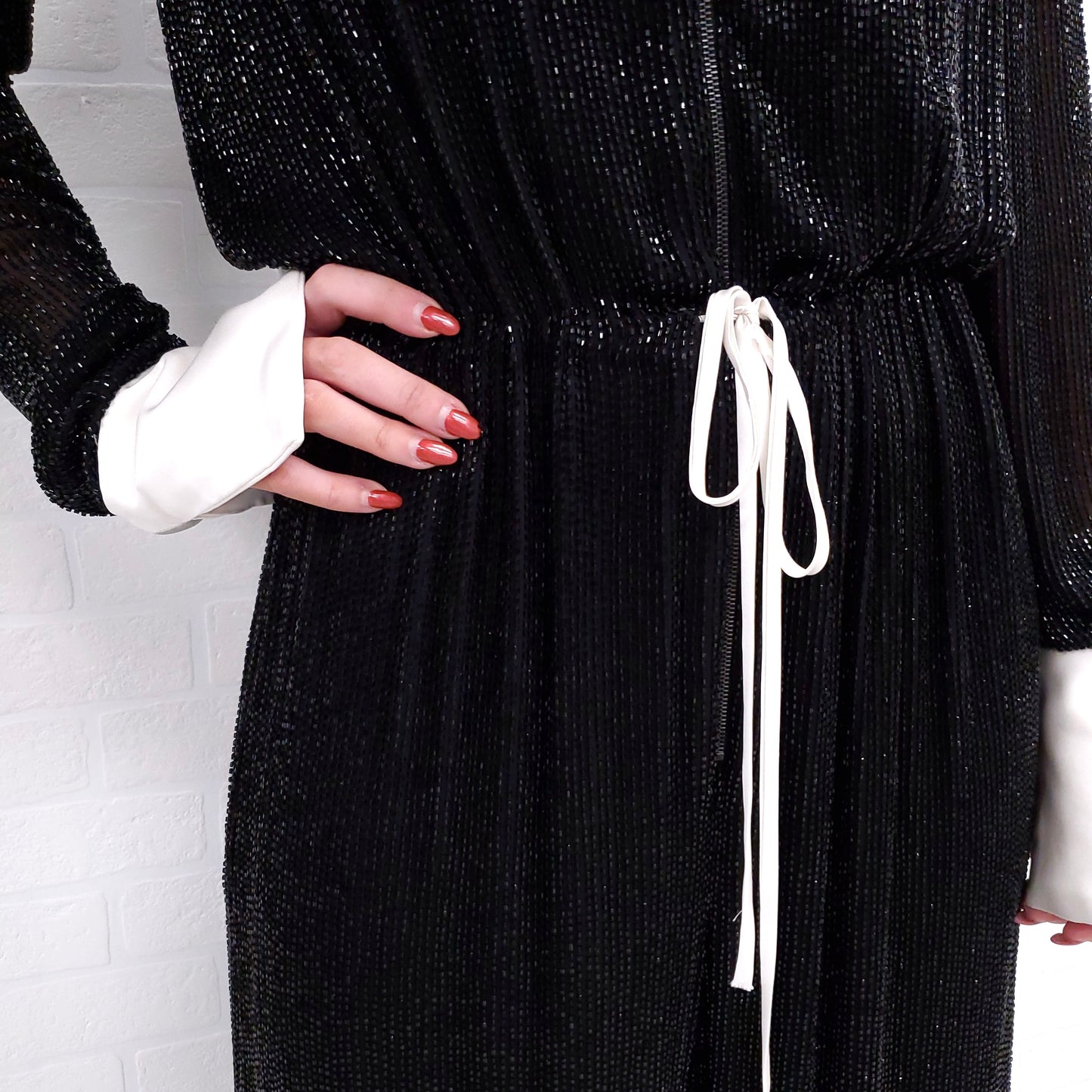 NAEEM KHAN SEQUIN JUMPSUIT - SIZE 8