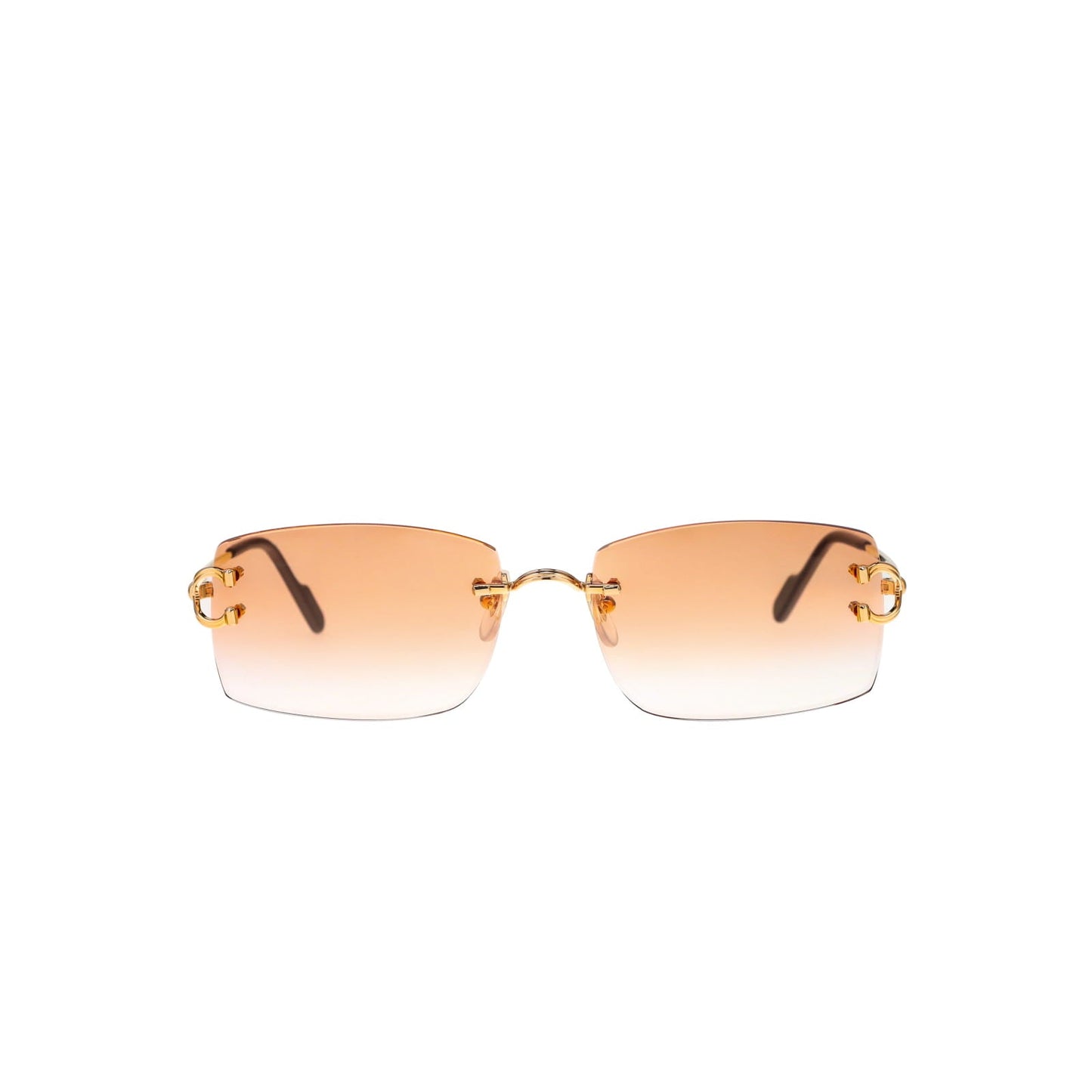 Cartier Custom Double C Godron Gold Brooklyn Sunglasses by MEG