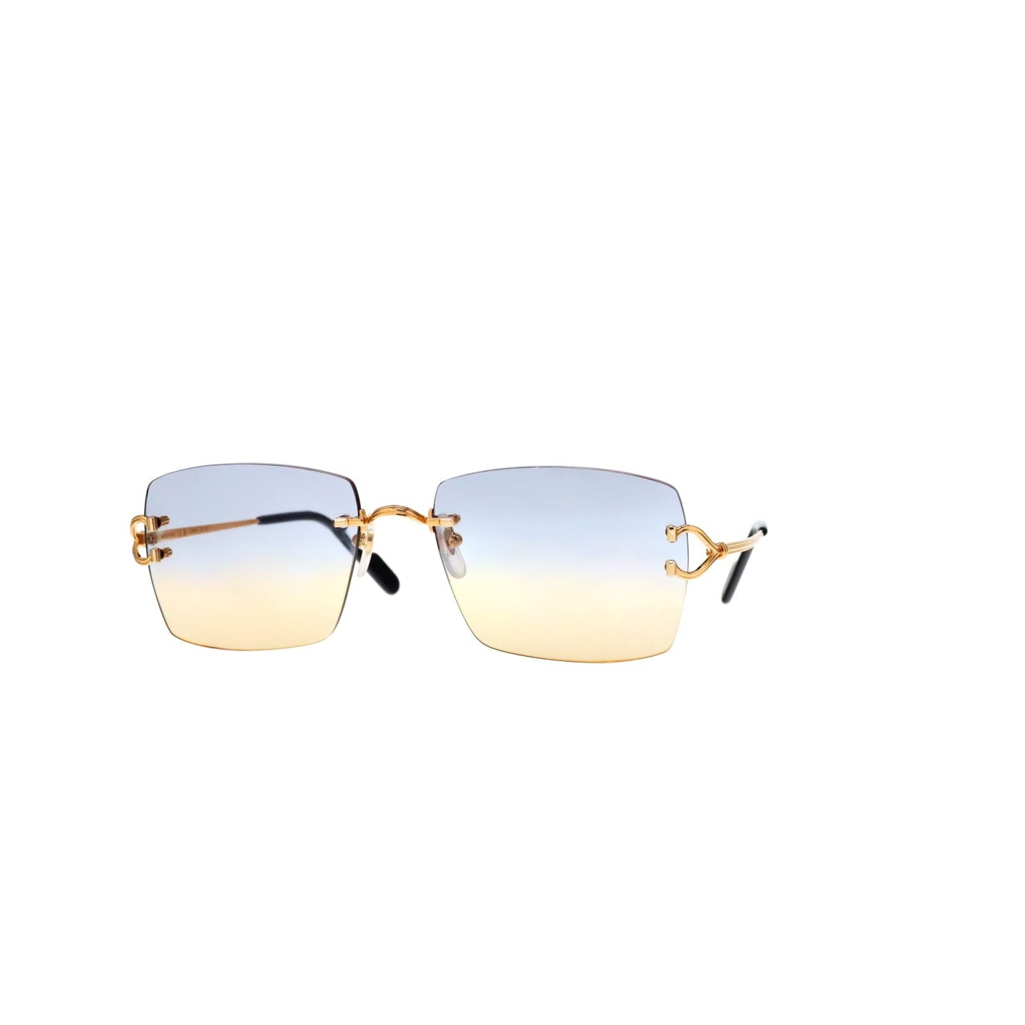 Cartier Custom Double C Godron Gold Mykonos Sunglasses by MEG