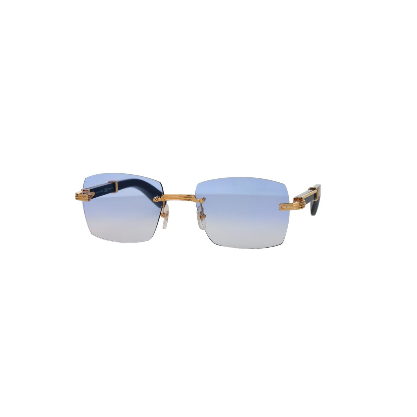 Cartier Custom Première Blue Wood Sunglasses by MEG