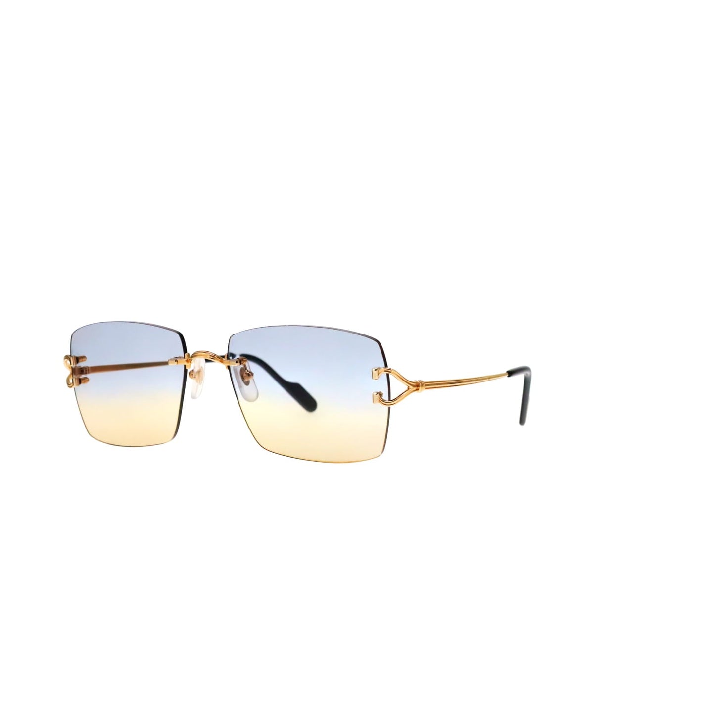 Cartier Custom Double C Godron Gold Mykonos Sunglasses by MEG