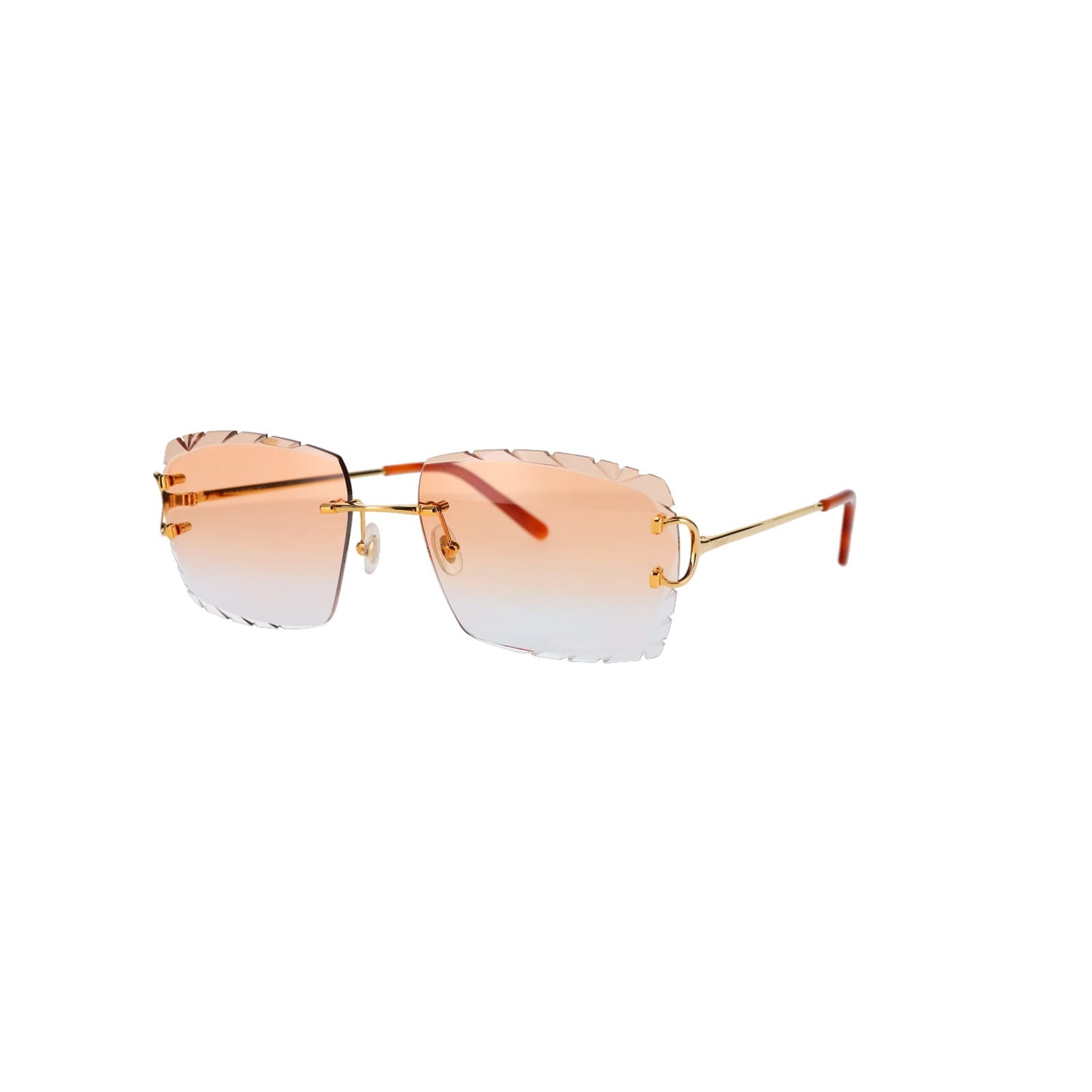Cartier Custom Double C Diamond Cut Mykonos Gold Sunglasses by MEG