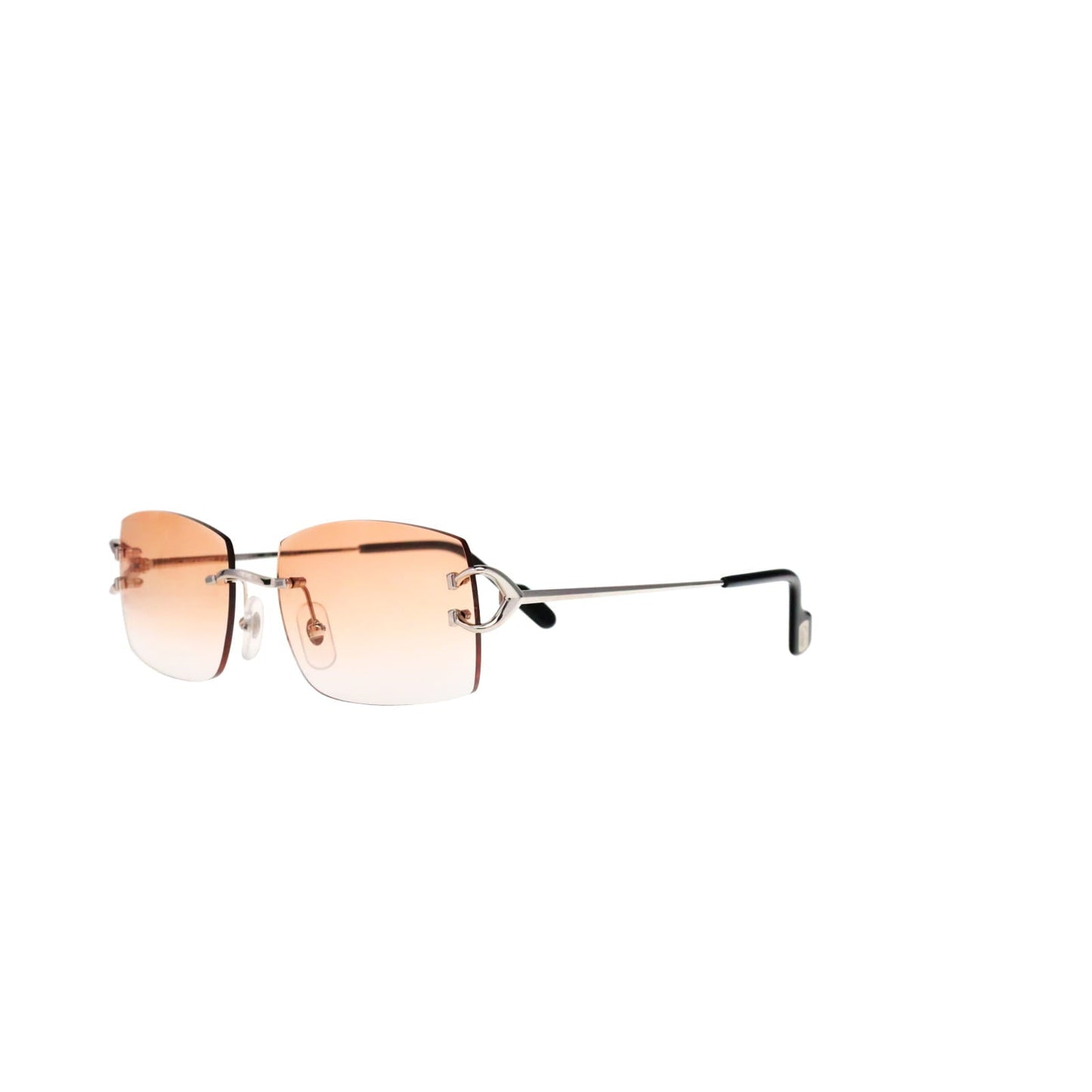 Cartier Custom Vintage Double C Brooklyn Platinum Sunglasses by MEG