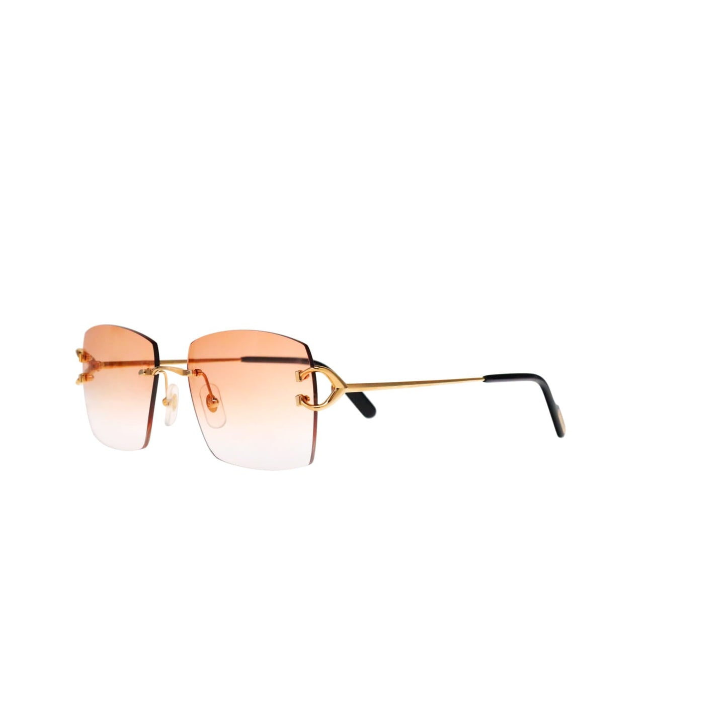 Cartier Custom Vintage Double C Mykonos Sunglasses Gold by MEG