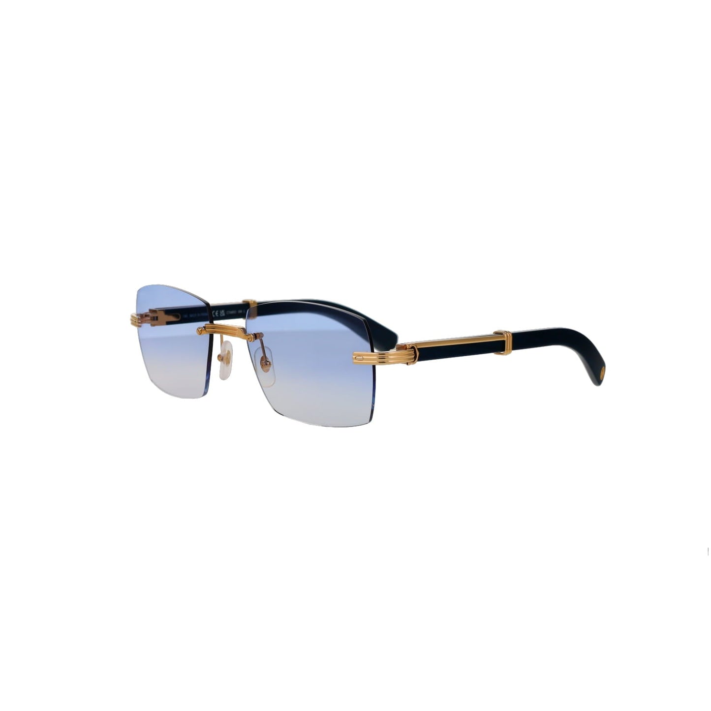 Cartier Custom Première Blue Wood Sunglasses by MEG