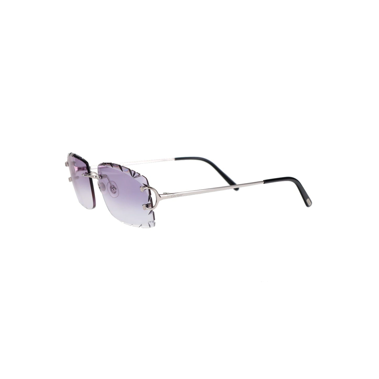 Cartier Custom Double C Diamond Cut Brooklyn Platinum Sunglasses by MEG