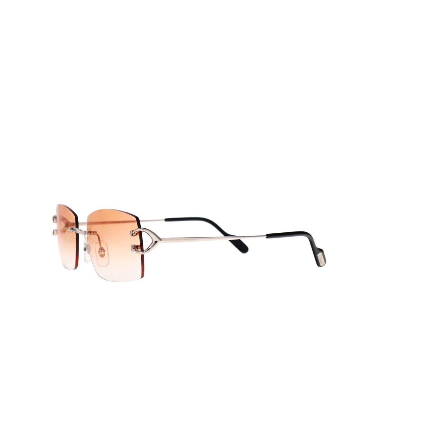 Cartier Custom Vintage Double C Brooklyn Platinum Sunglasses by MEG