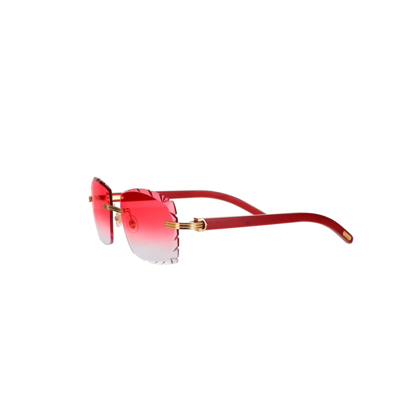 Cartier Custom Première C Horn and Wood Sunglasses by MEG