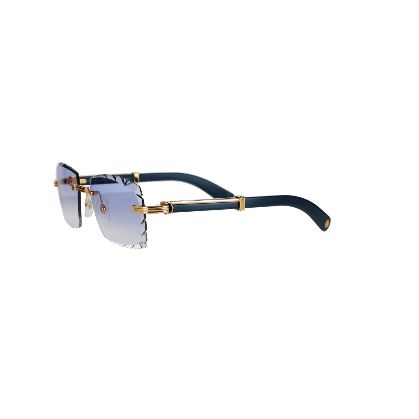 Cartier Custom Première Blue Wood Sunglasses by MEG