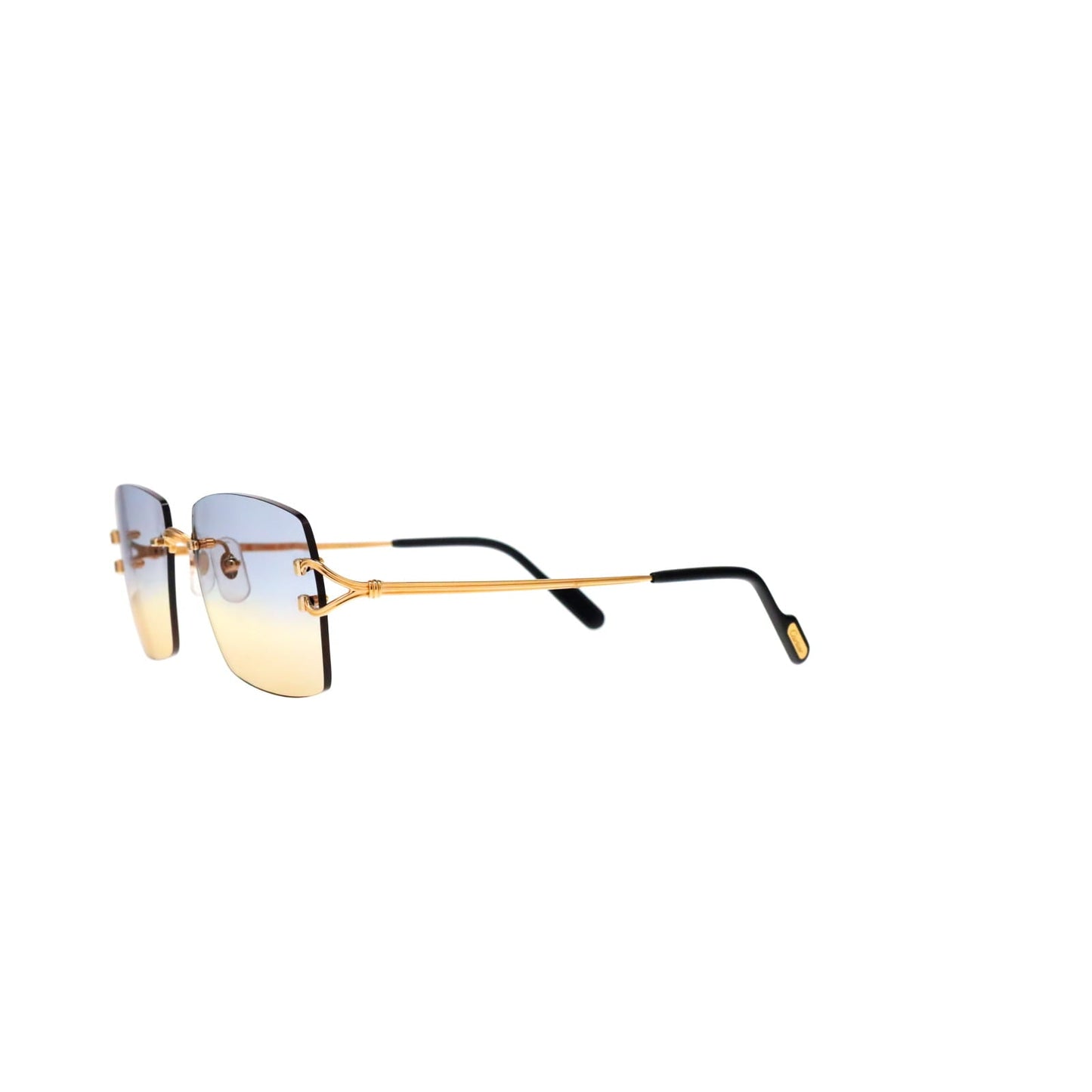 Cartier Custom Double C Godron Gold Mykonos Sunglasses by MEG