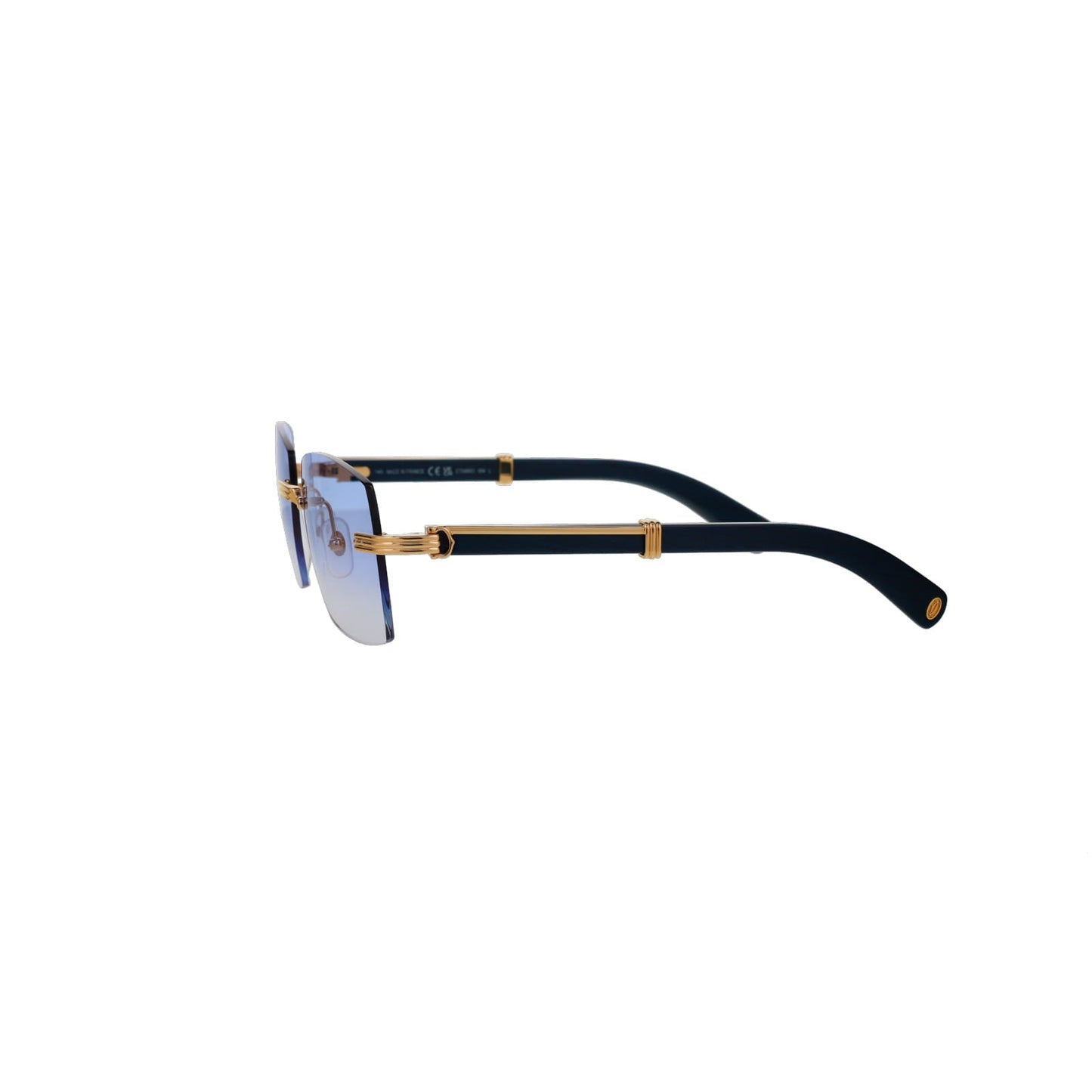 Cartier Custom Première Blue Wood Sunglasses by MEG