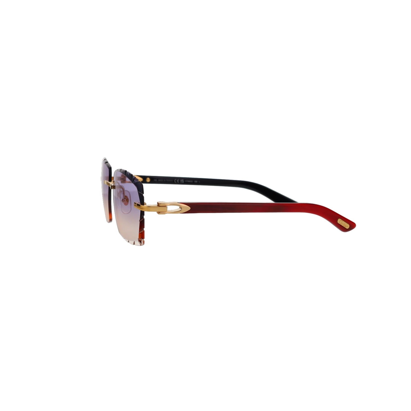 Cartier Custom C Décor Red Buffalo Horn Sunglasses by MEG