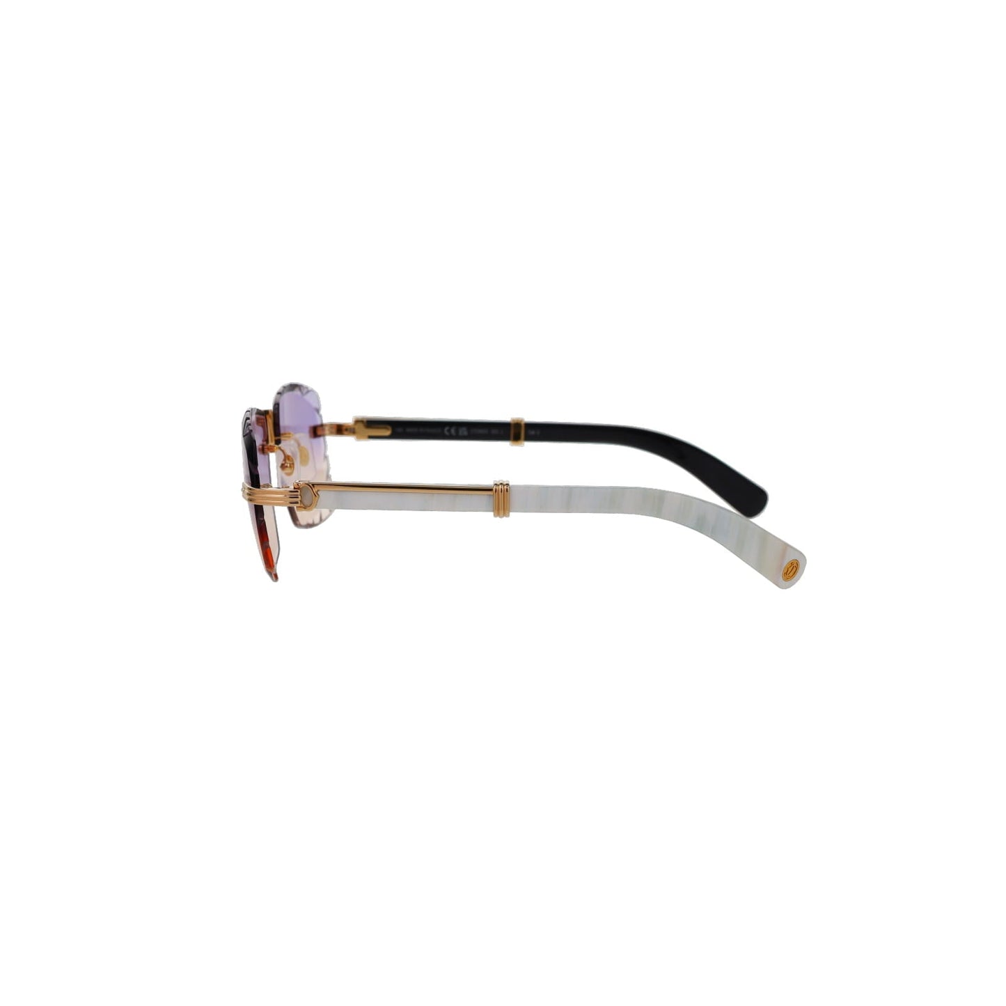 Cartier Custom Première de Cartier White Sunglasses by MEG