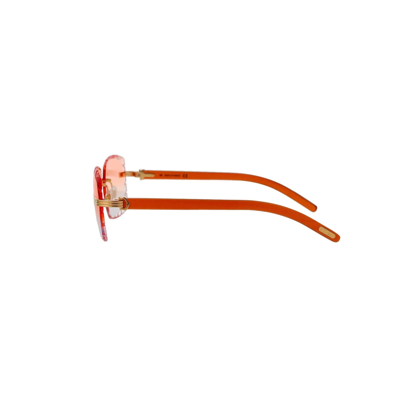Cartier Custom Première C Horn and Wood Sunglasses by MEG