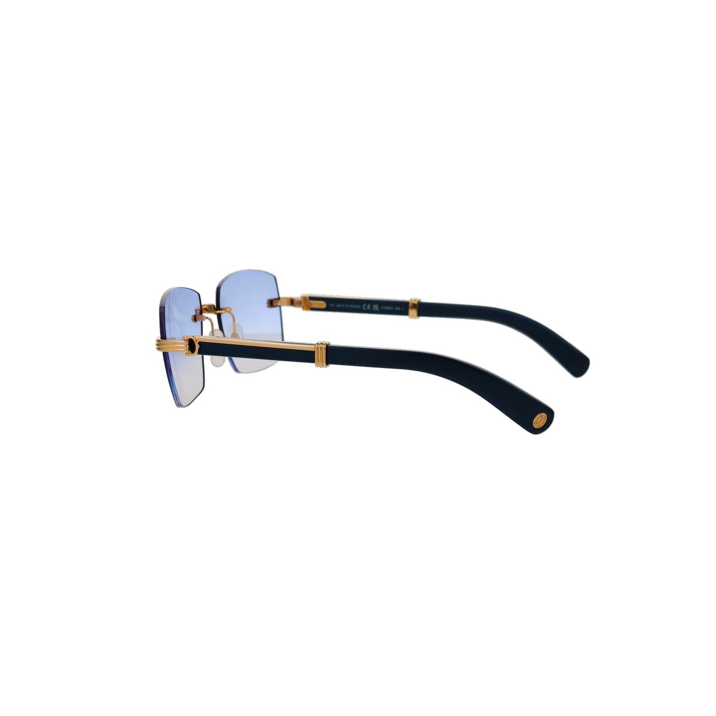 Cartier Custom Première Blue Wood Sunglasses by MEG