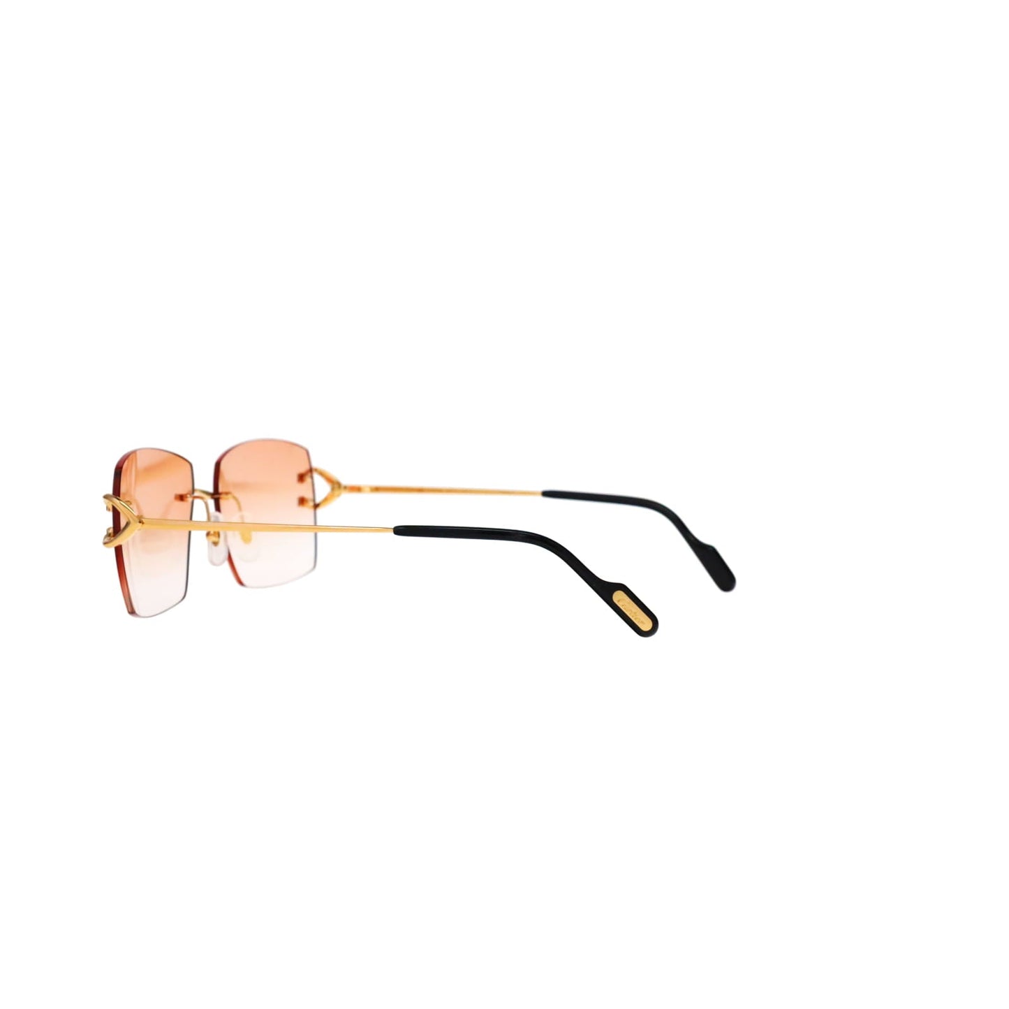 Cartier Custom Vintage Double C Mykonos Sunglasses Gold by MEG