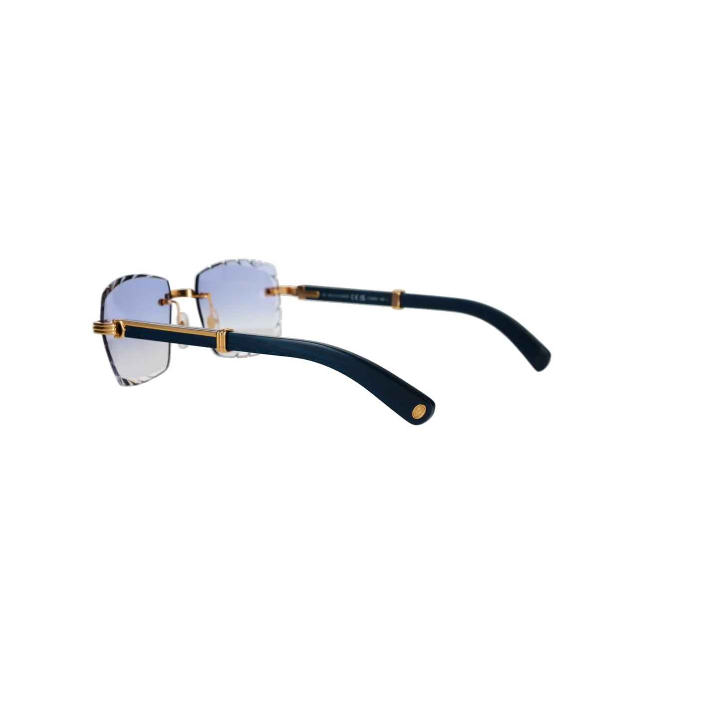 Cartier Custom Première Blue Wood Sunglasses by MEG