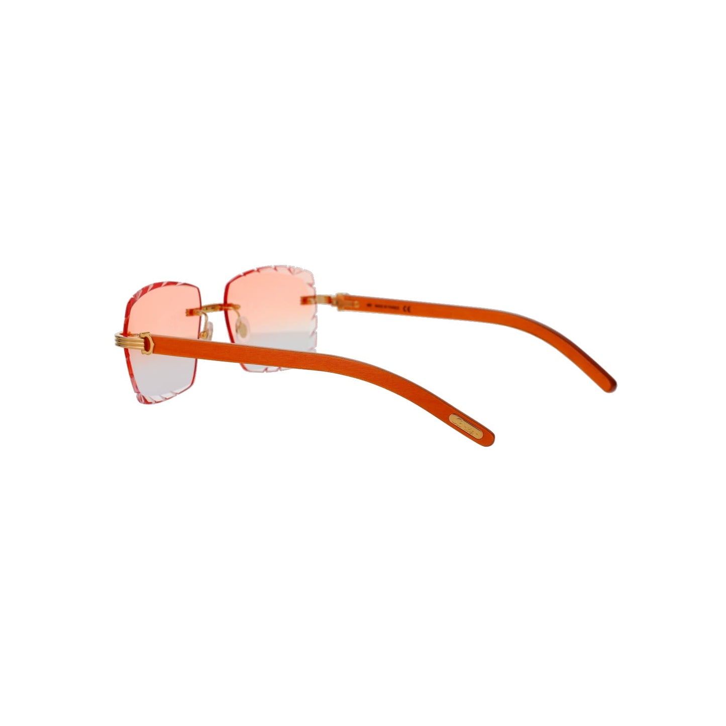 Cartier Custom Première C Horn and Wood Sunglasses by MEG