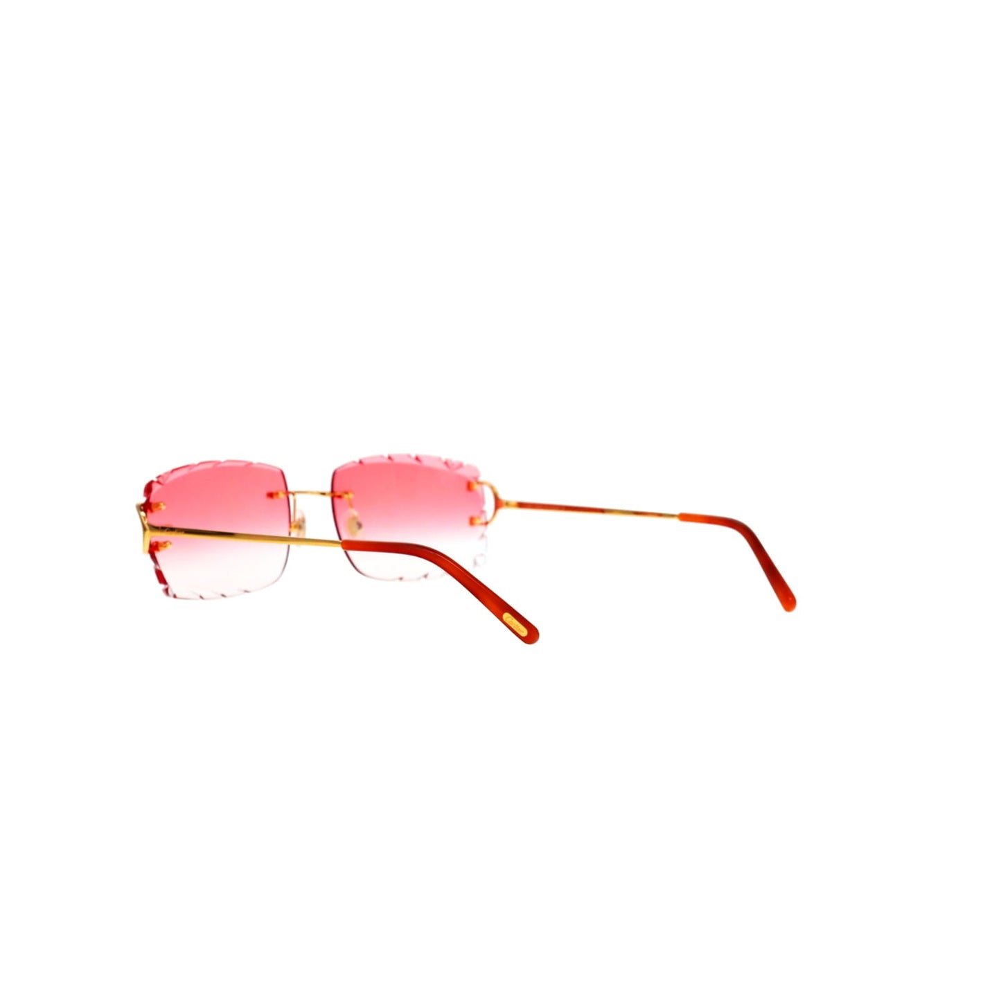 Cartier Custom Double C Diamond Cut Brooklyn Gold Sunglasses by MEG