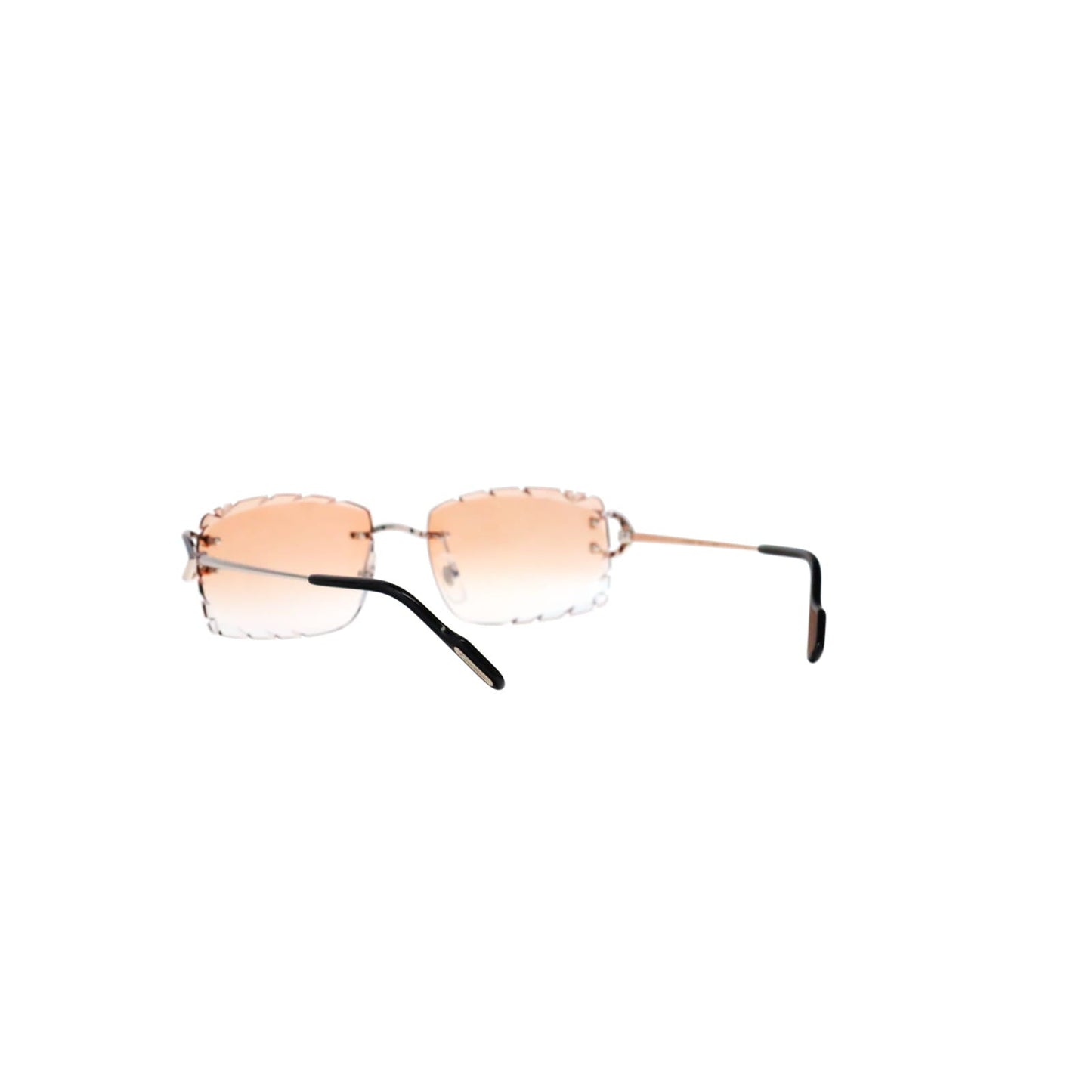 Cartier Custom Vintage Double C Diamond Cut Brooklyn Platinum Sunglasses by MEG