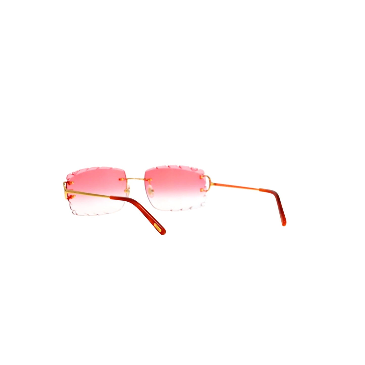 Cartier Custom Double C Diamond Cut Brooklyn Gold Sunglasses by MEG