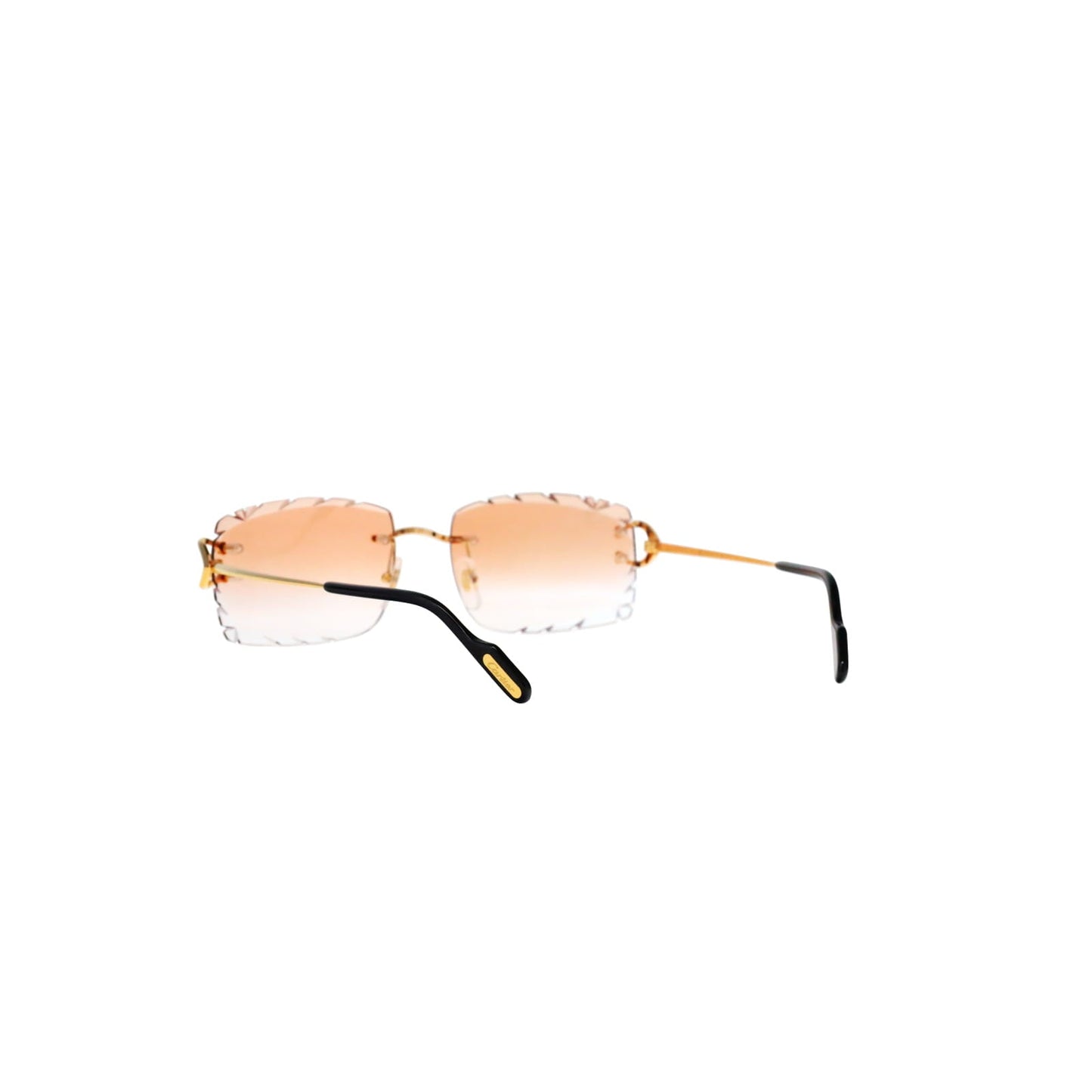 Cartier Custom Vintage Double C Diamond Cut Brooklyn Platinum Sunglasses by MEG