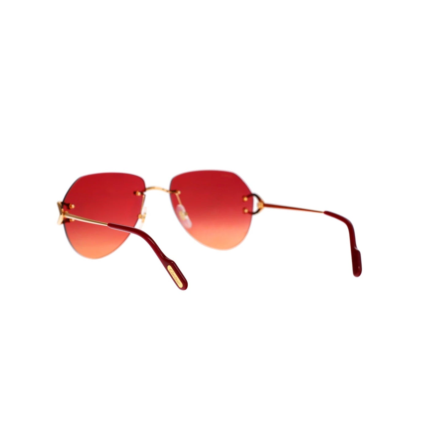 Cartier Custom Vintage Double C Gold Sunglasses by MEG