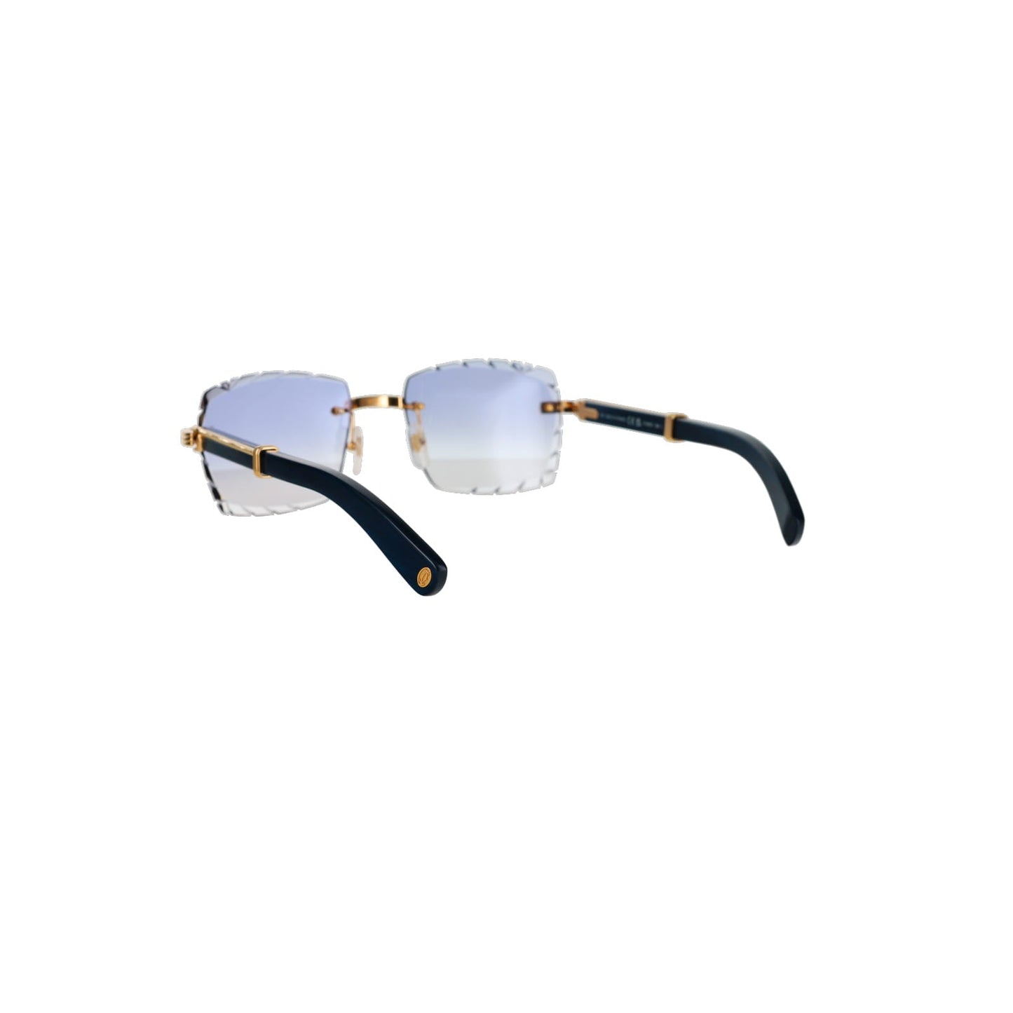 Cartier Custom Première Blue Wood Sunglasses by MEG