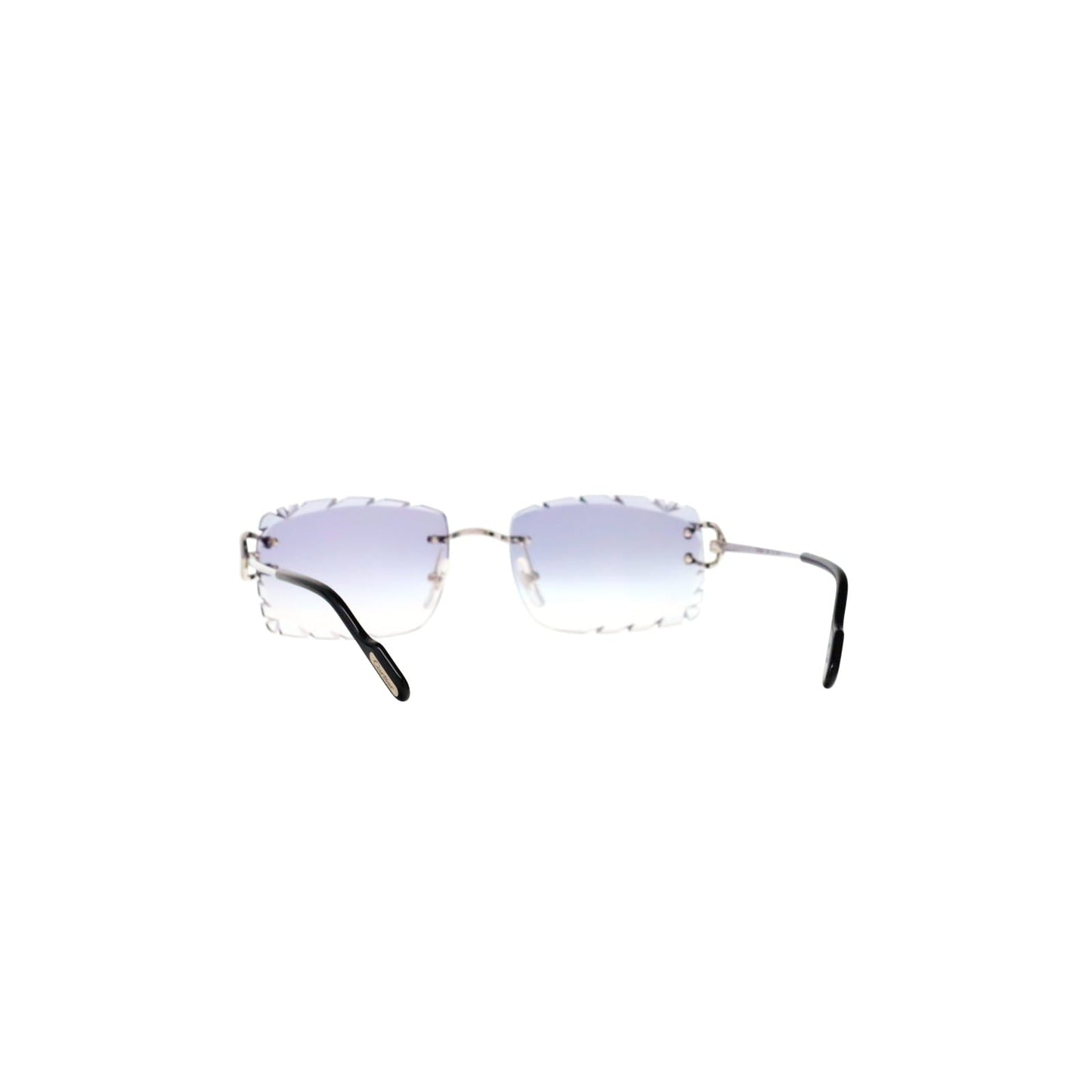 Cartier Custom Vintage Double C Diamond Cut Brooklyn Platinum Sunglasses by MEG