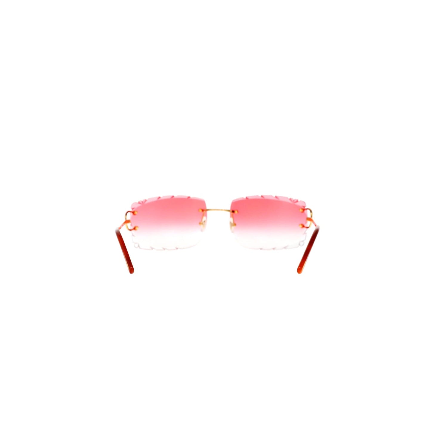 Cartier Custom Double C Diamond Cut Brooklyn Gold Sunglasses by MEG
