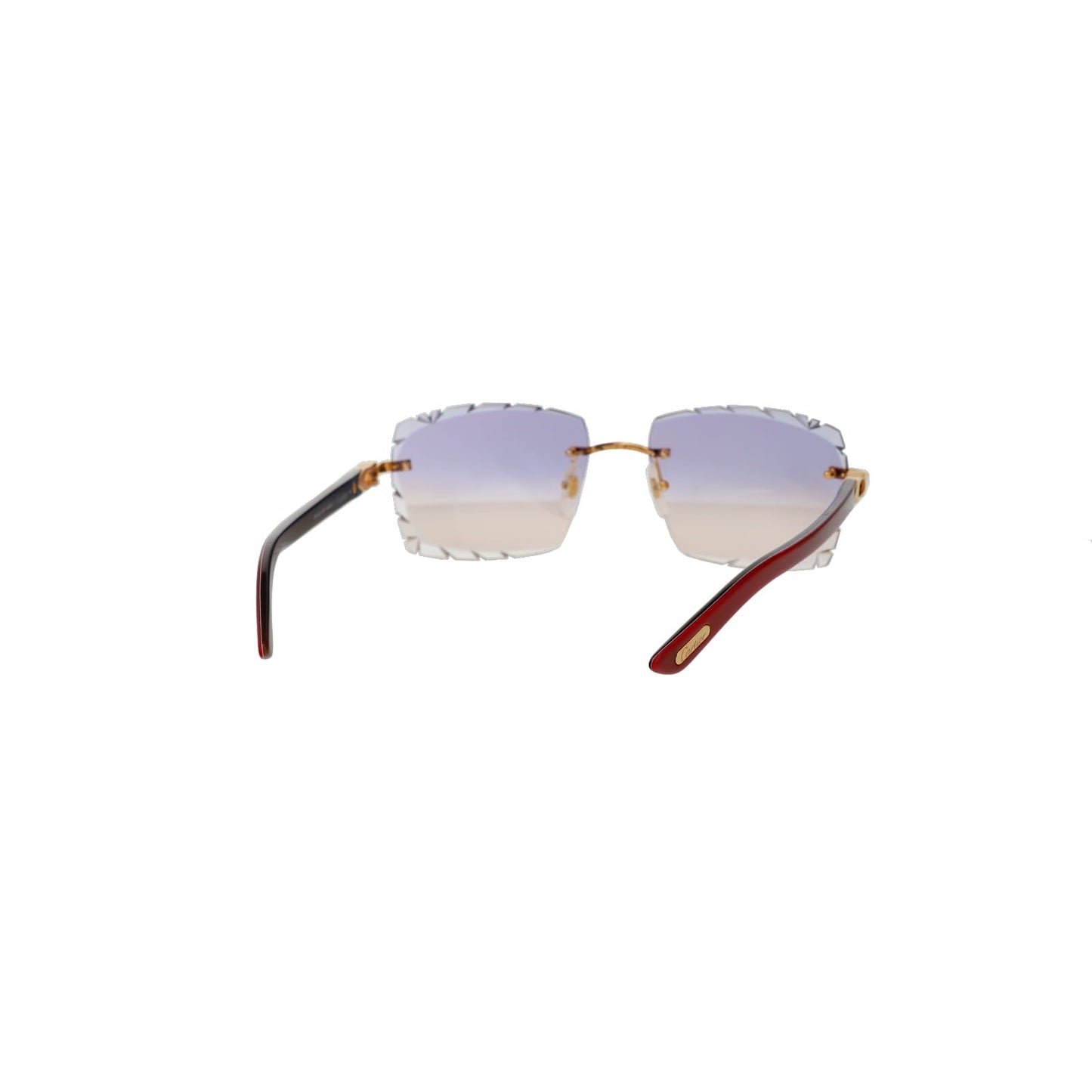 Cartier Custom C Décor Red Buffalo Horn Sunglasses by MEG