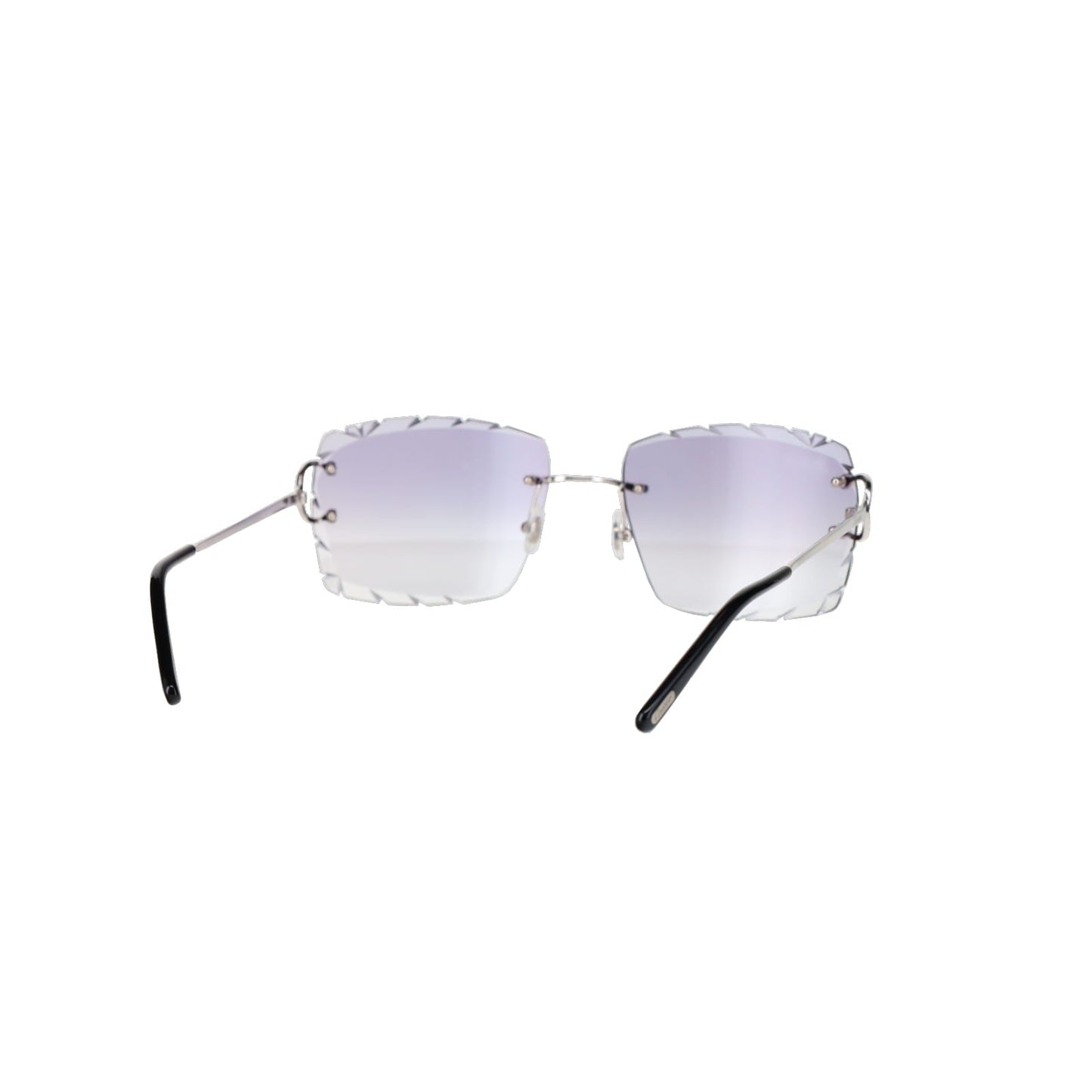 Cartier Custom Double C Diamond Cut Mykonos Platinum Sunglasses by MEG