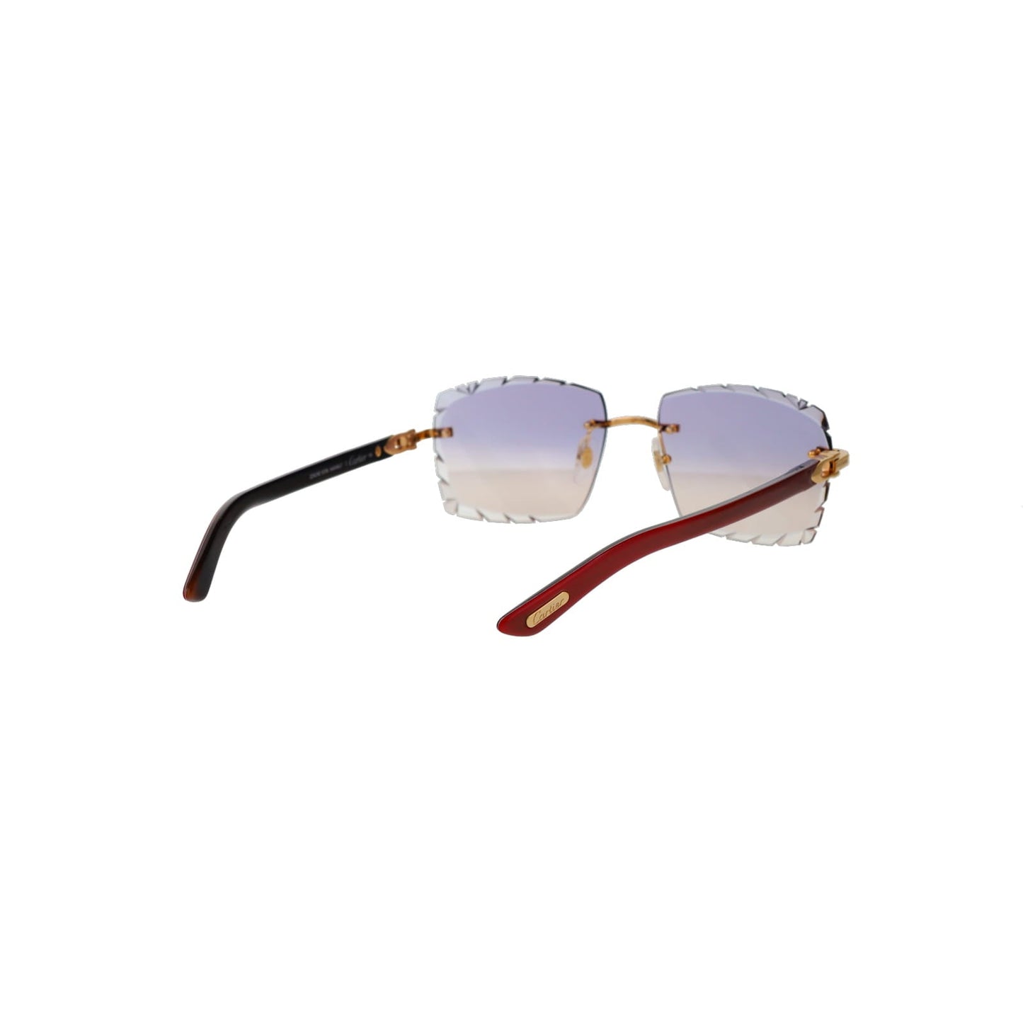 Cartier Custom C Décor Red Buffalo Horn Sunglasses by MEG