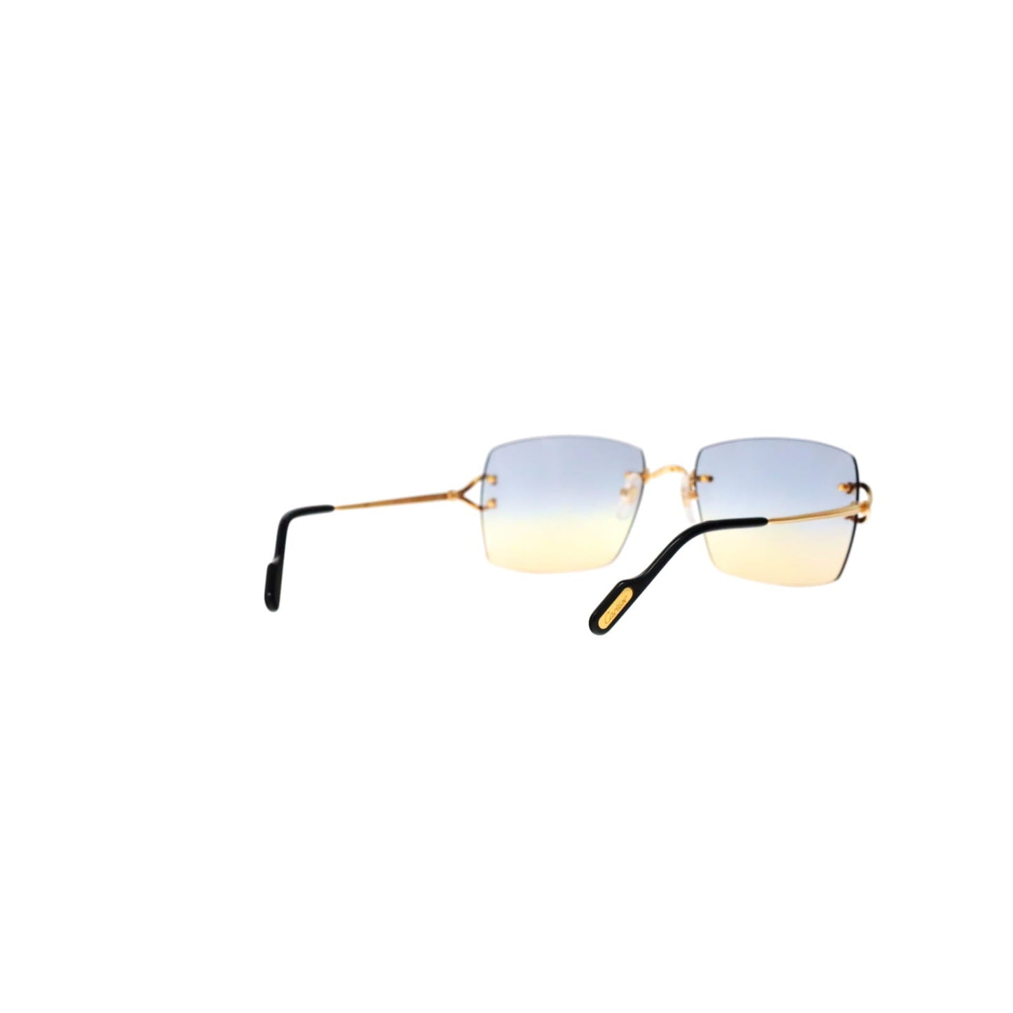 Cartier Custom Double C Godron Gold Mykonos Sunglasses by MEG