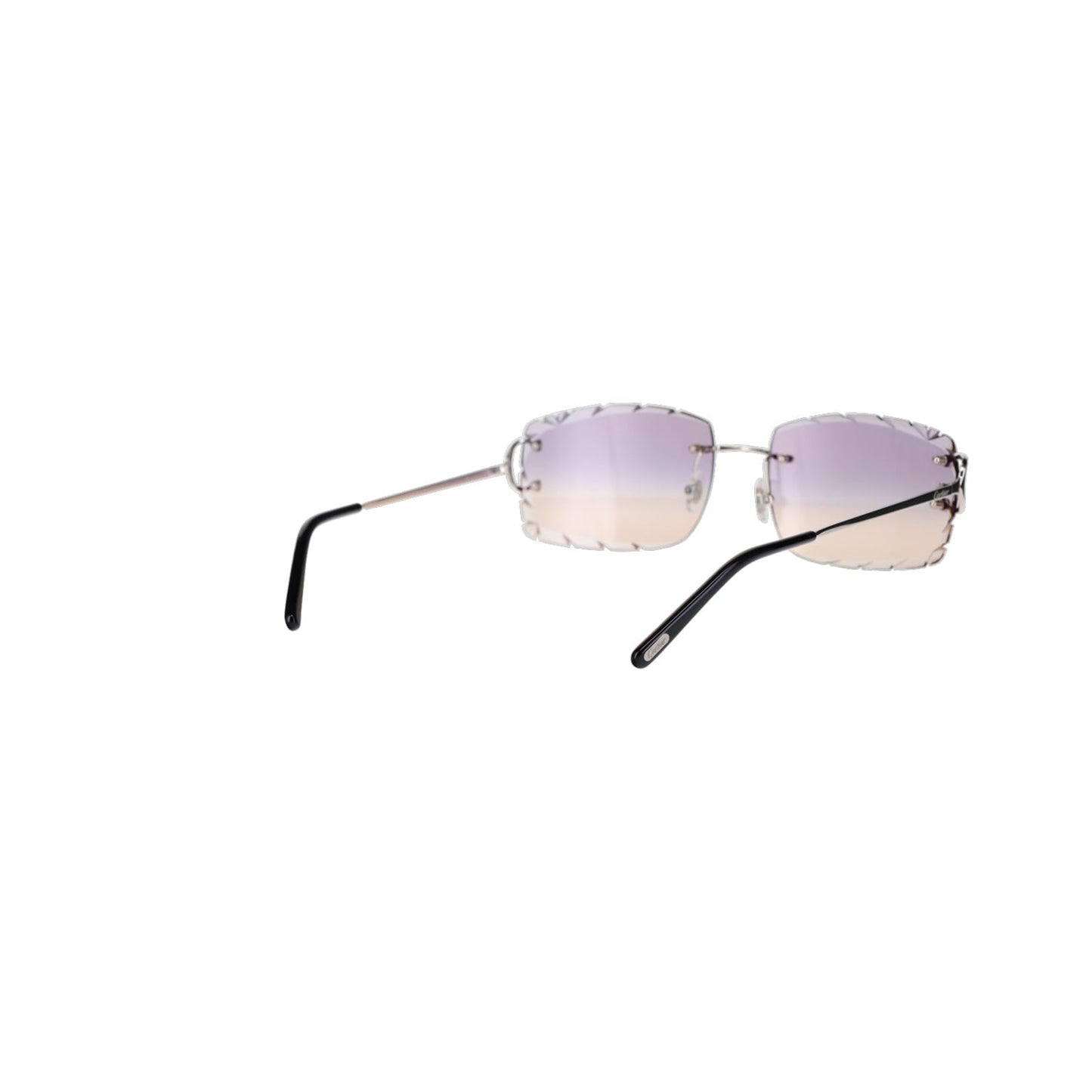 Cartier Custom Double C Diamond Cut Brooklyn Platinum Sunglasses by MEG