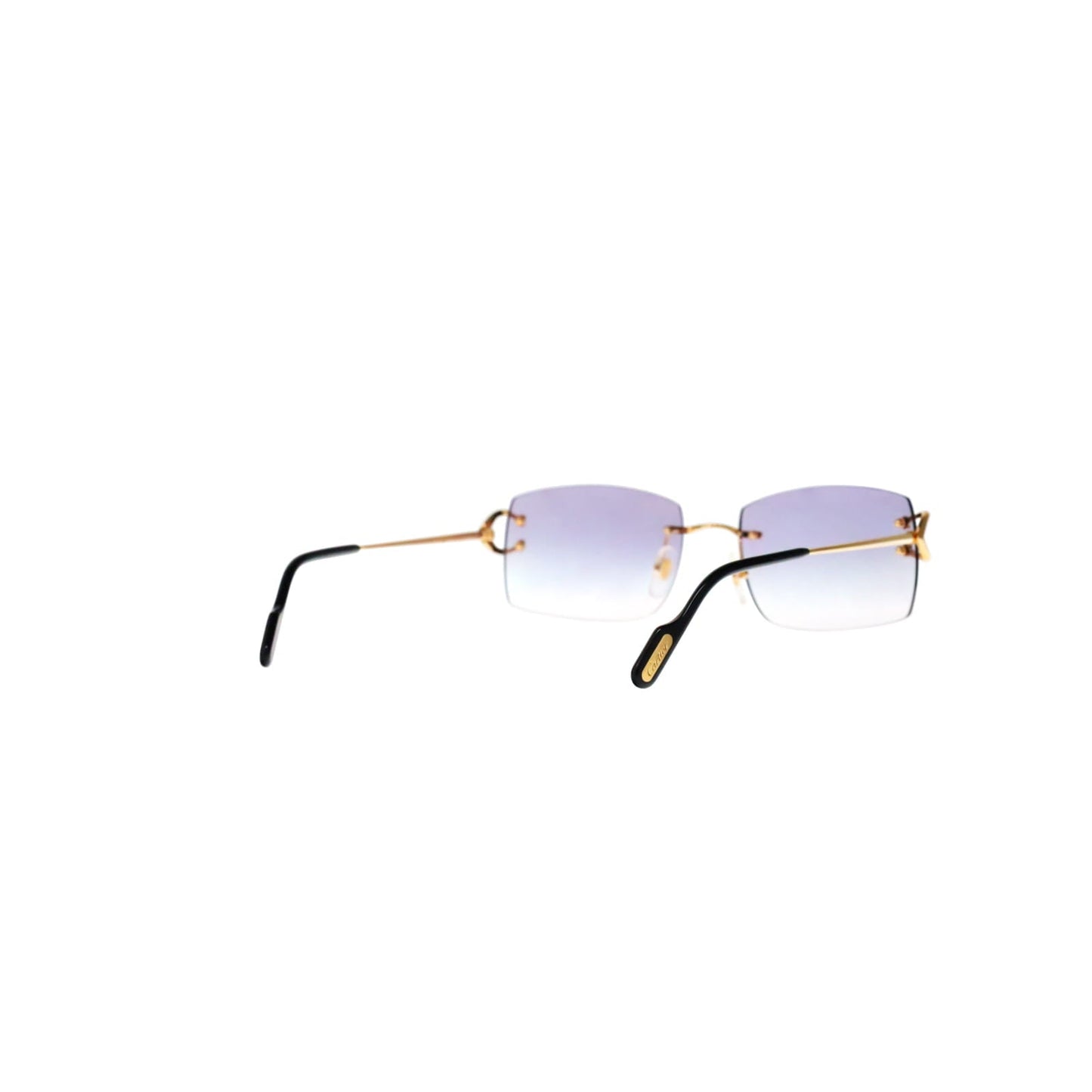Cartier Custom Vintage Double C Brooklyn Sunglasses Gold by MEG