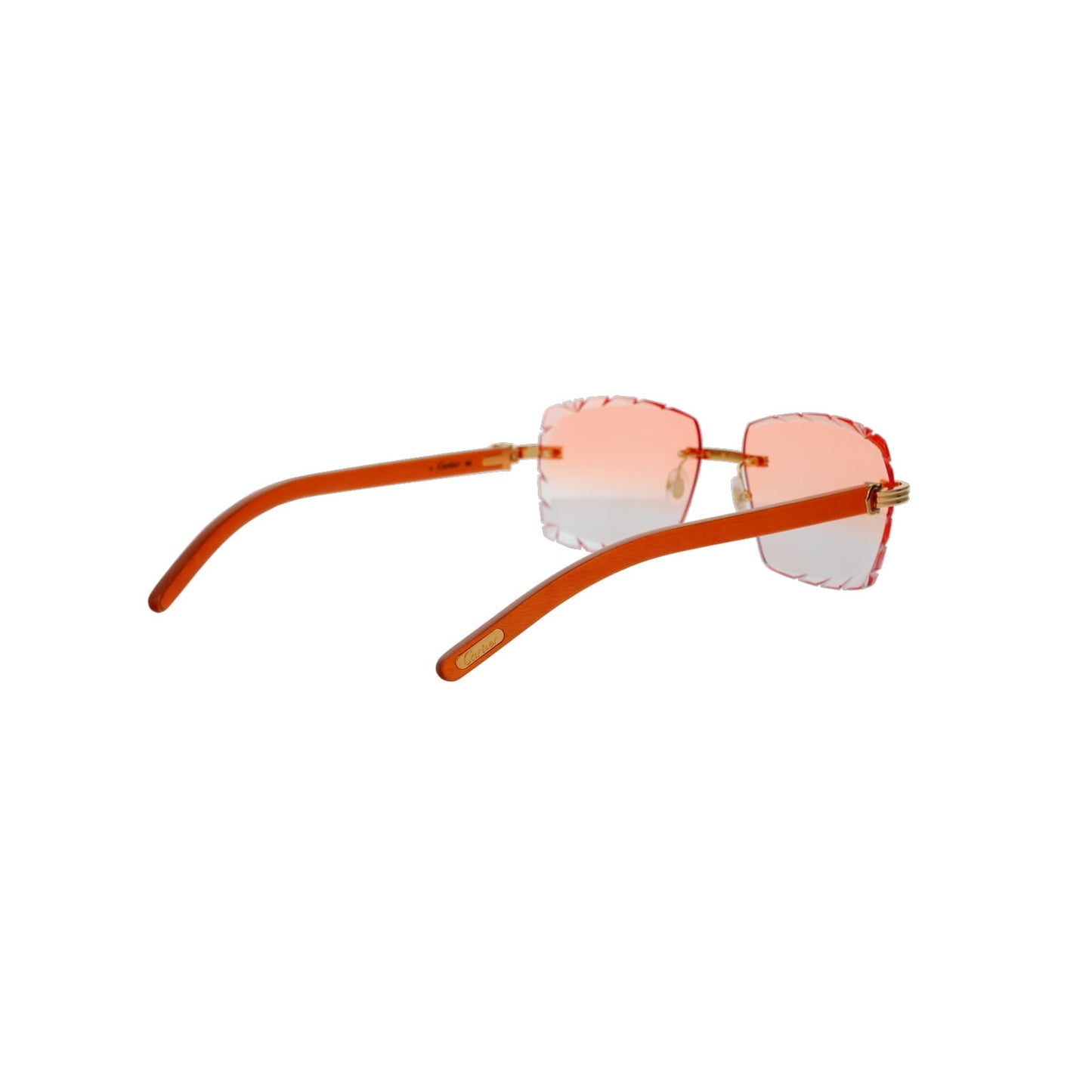 Cartier Custom Première C Horn and Wood Sunglasses by MEG