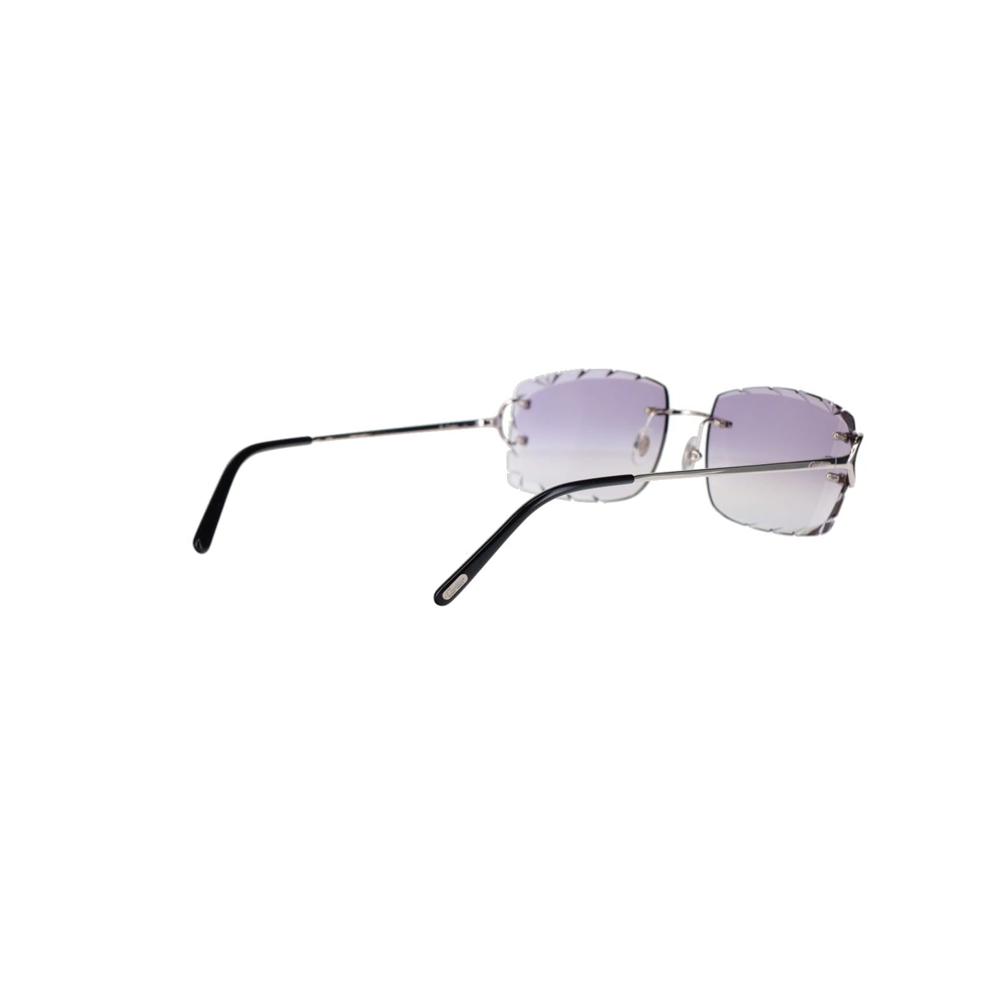 Cartier Custom Double C Diamond Cut Brooklyn Platinum Sunglasses by MEG
