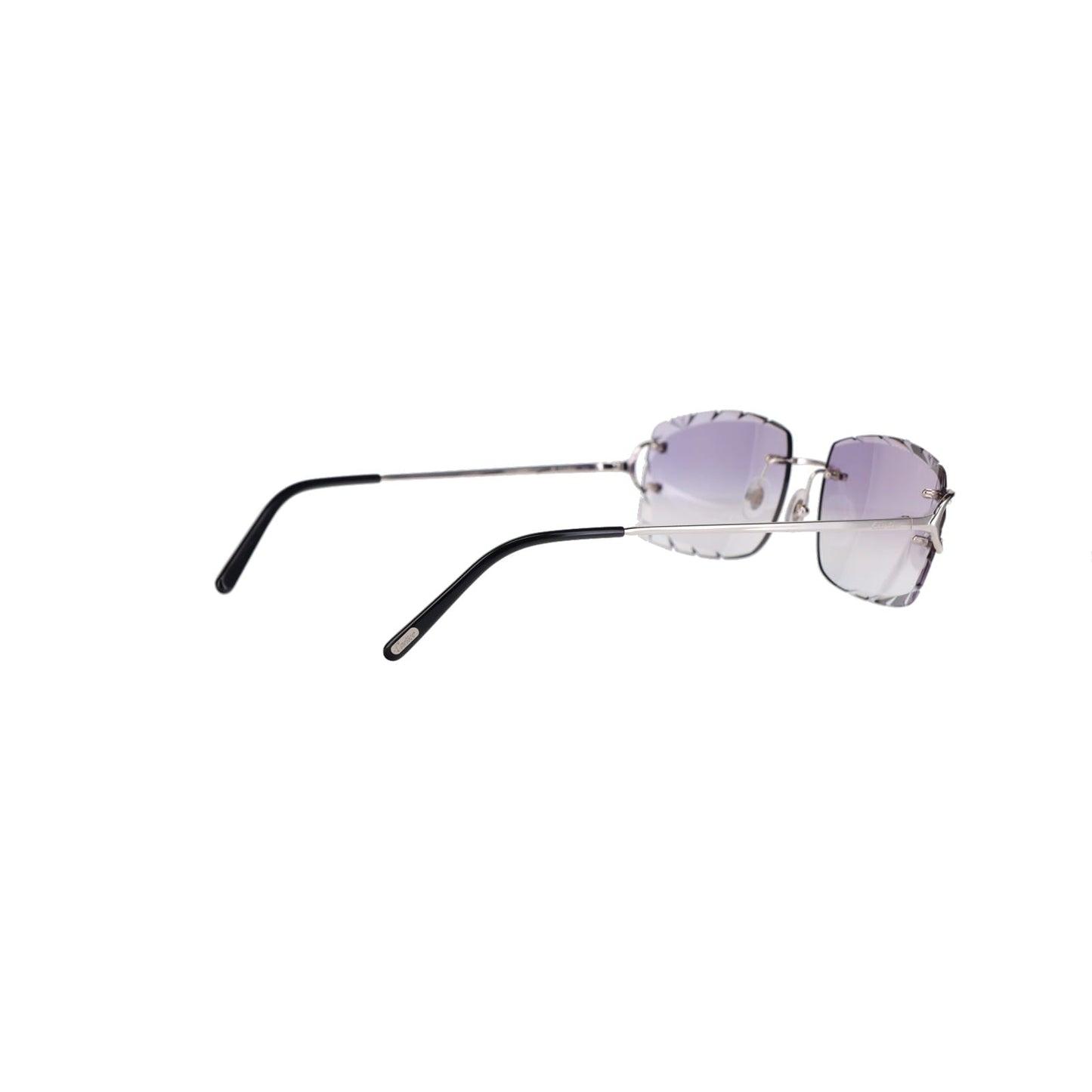 Cartier Custom Double C Diamond Cut Brooklyn Platinum Sunglasses by MEG