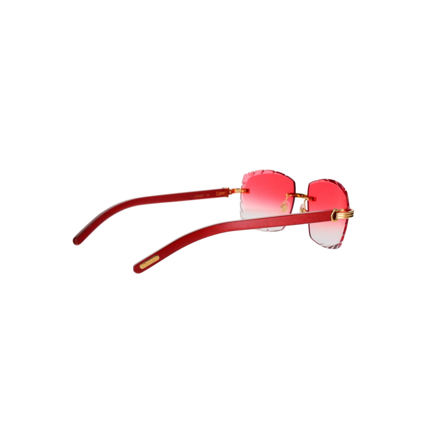 Cartier Custom Première C Horn and Wood Sunglasses by MEG