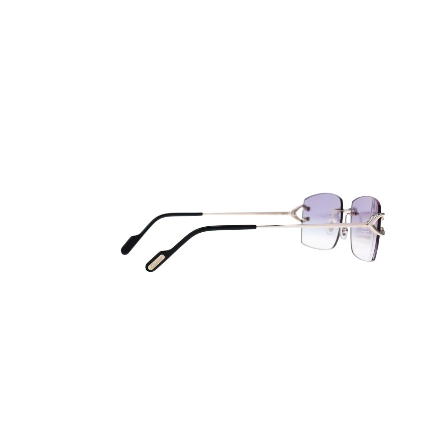 Cartier Custom Vintage Double C Brooklyn Platinum Sunglasses by MEG
