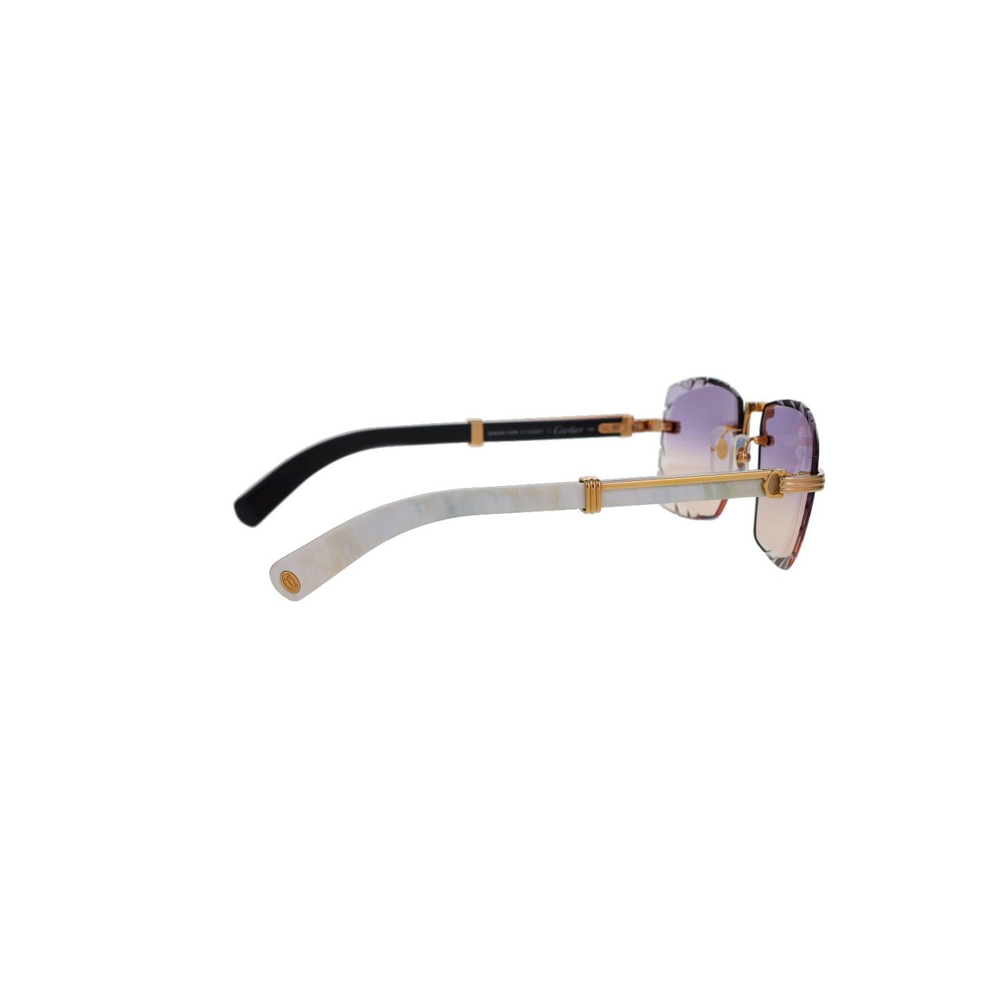 Cartier Custom Première de Cartier White Sunglasses by MEG