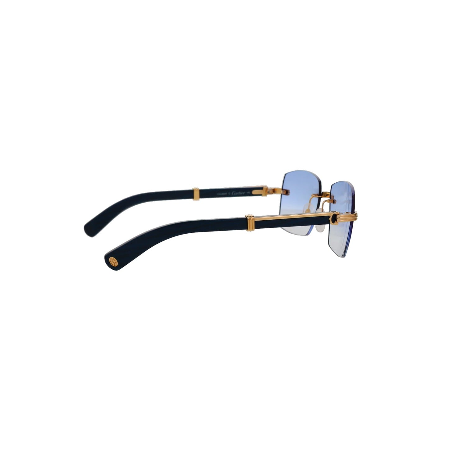 Cartier Custom Première Blue Wood Sunglasses by MEG