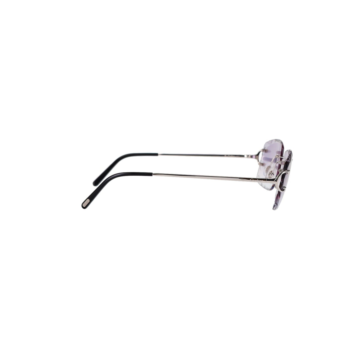 Cartier Custom Double C Diamond Cut Brooklyn Platinum Sunglasses by MEG