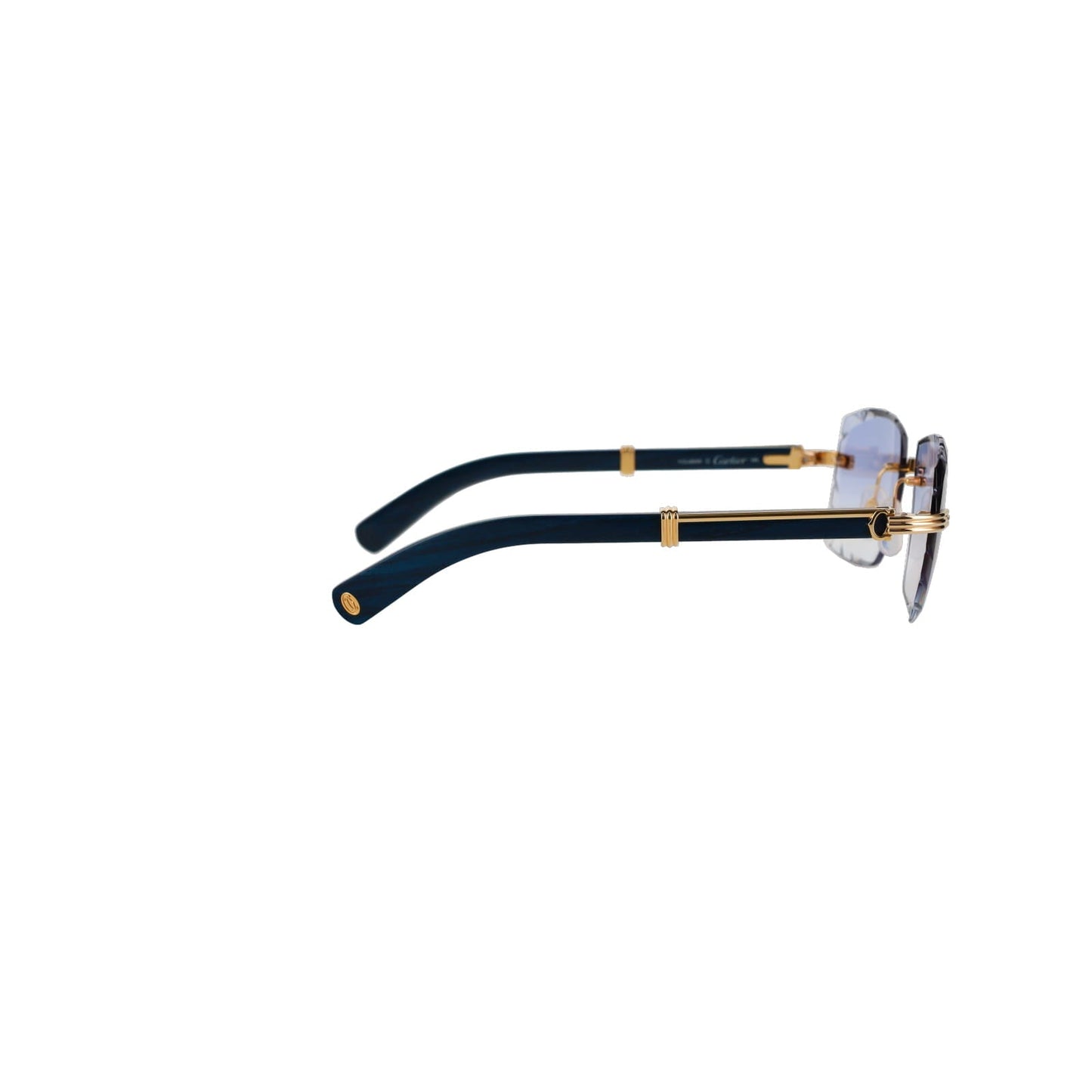 Cartier Custom Première Blue Wood Sunglasses by MEG