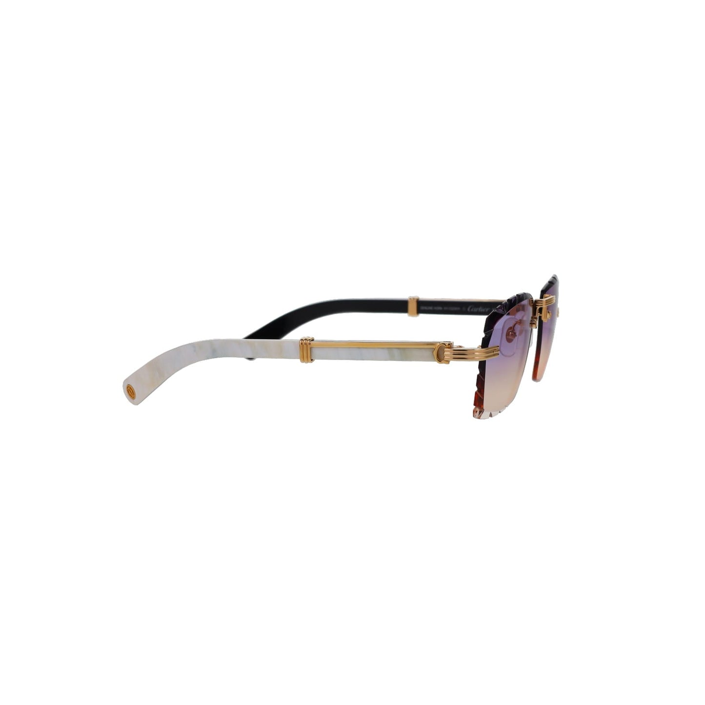 Cartier Custom Première de Cartier White Sunglasses by MEG