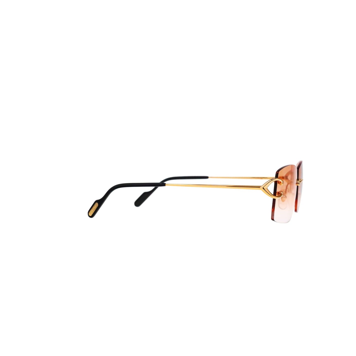 Cartier Custom Vintage Double C Brooklyn Sunglasses Gold by MEG