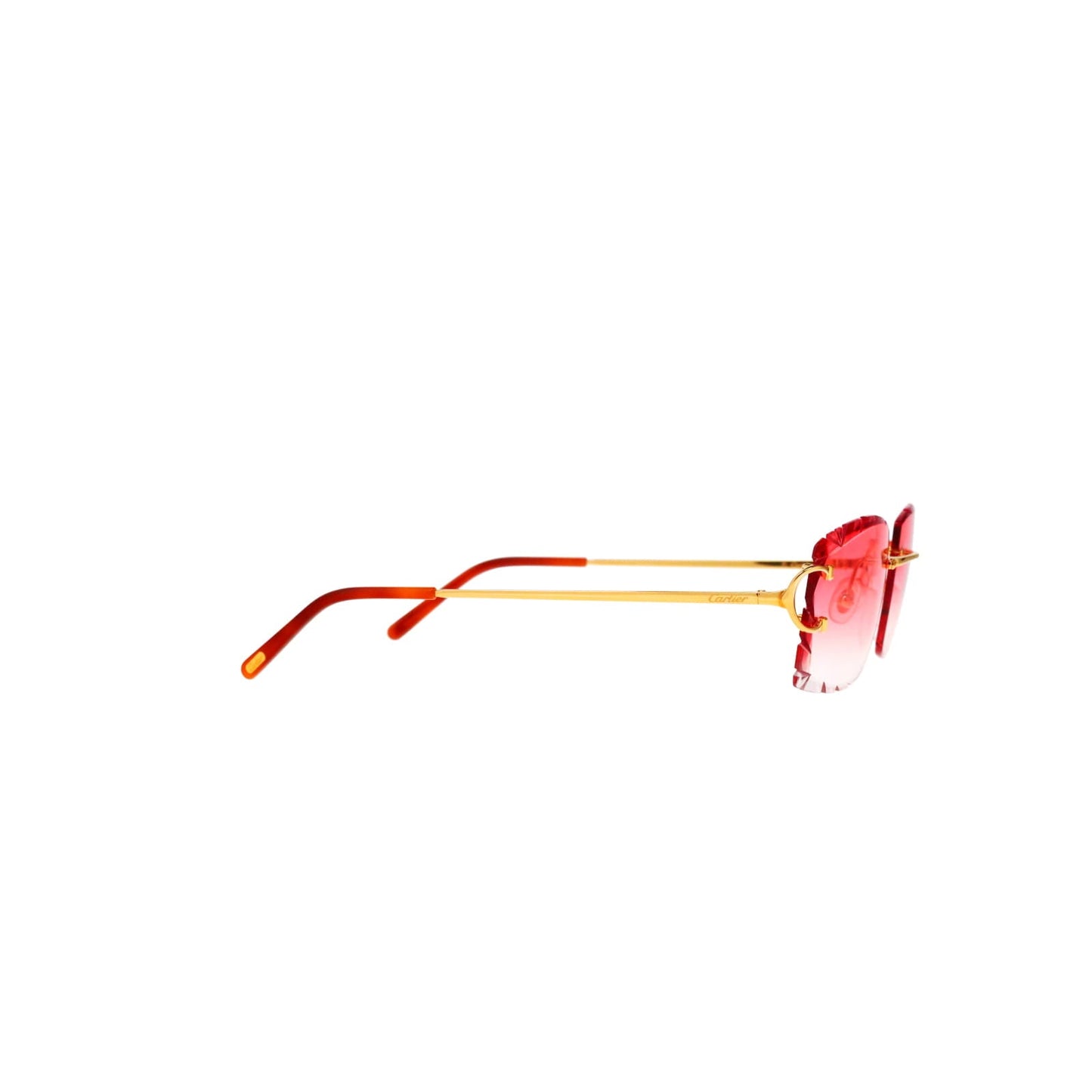 Cartier Custom Double C Diamond Cut Brooklyn Gold Sunglasses by MEG