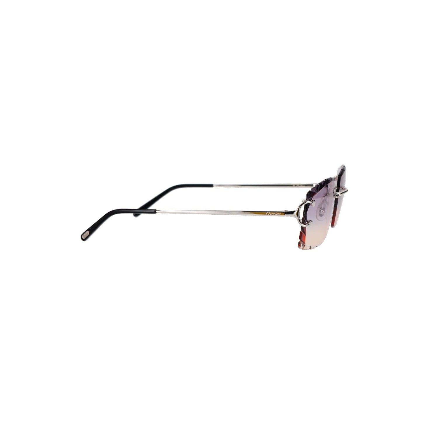 Cartier Custom Double C Diamond Cut Brooklyn Platinum Sunglasses by MEG